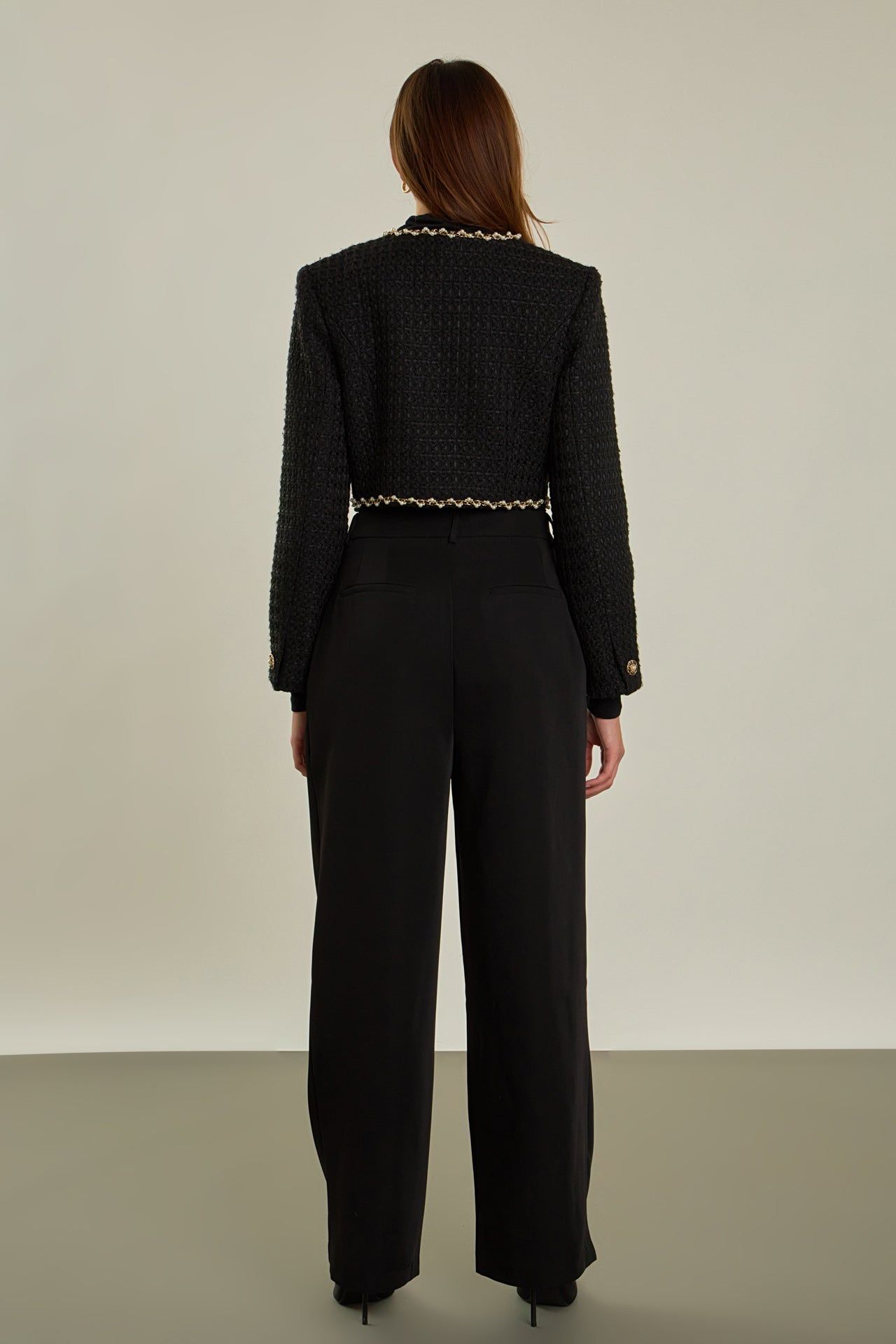 Premium Cropped Tweed Jacket sold by Endless Rose product image thumbnail 4