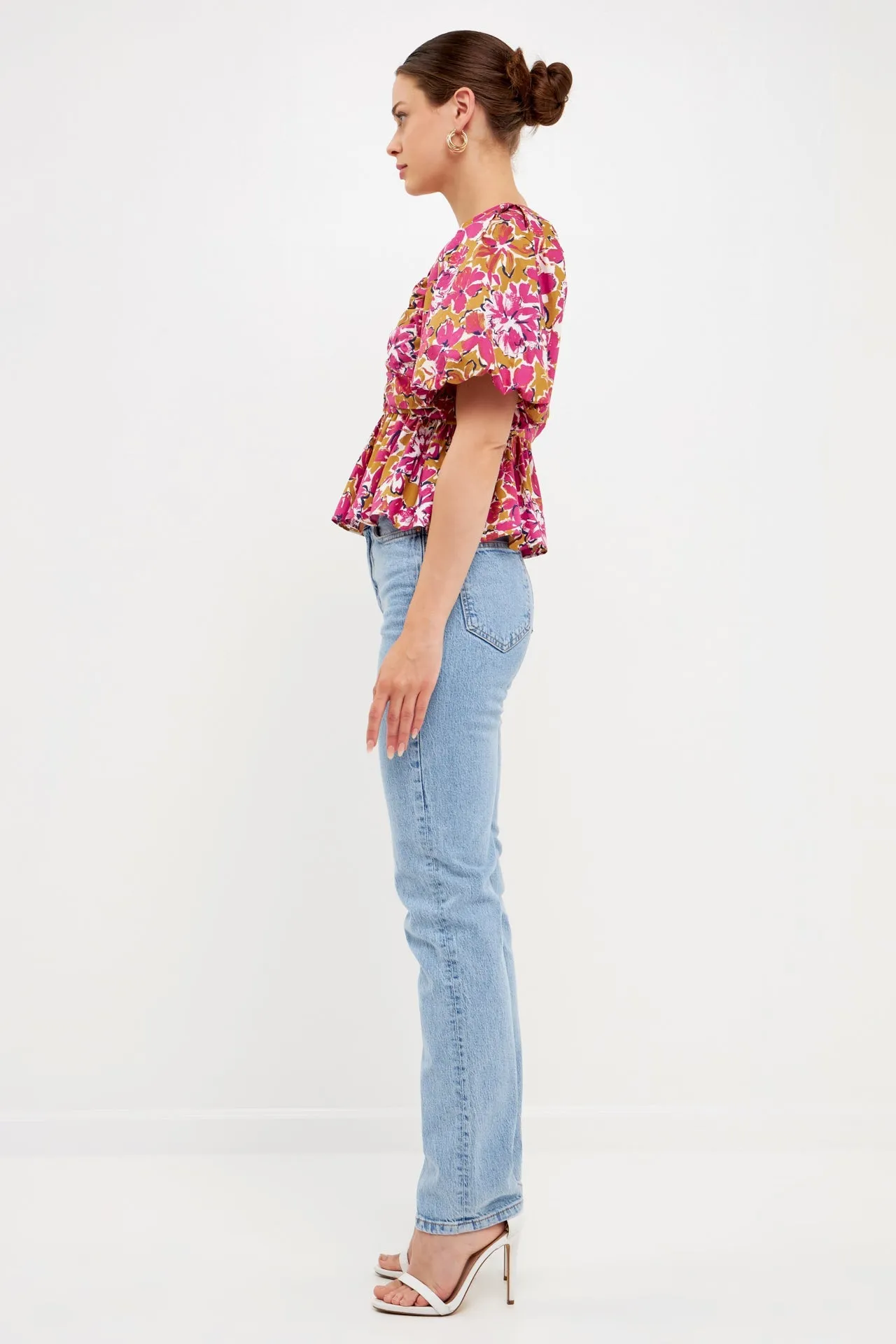 Floral Pleated Top sold by Endless Rose product image thumbnail 3