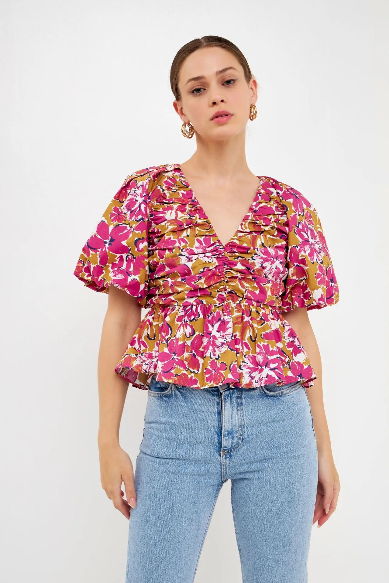 Floral Pleated Top sold by Endless Rose product image thumbnail 5