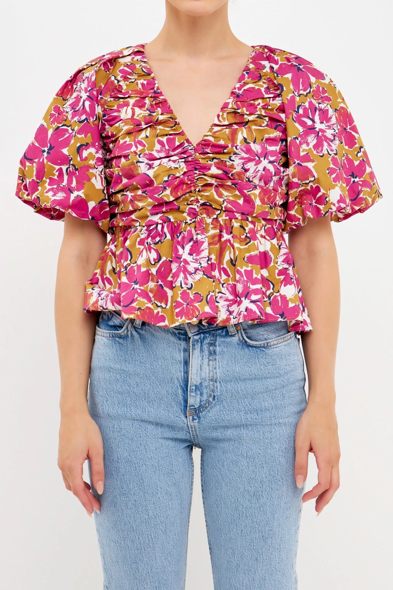 Floral Pleated Top sold by Endless Rose product image thumbnail 2