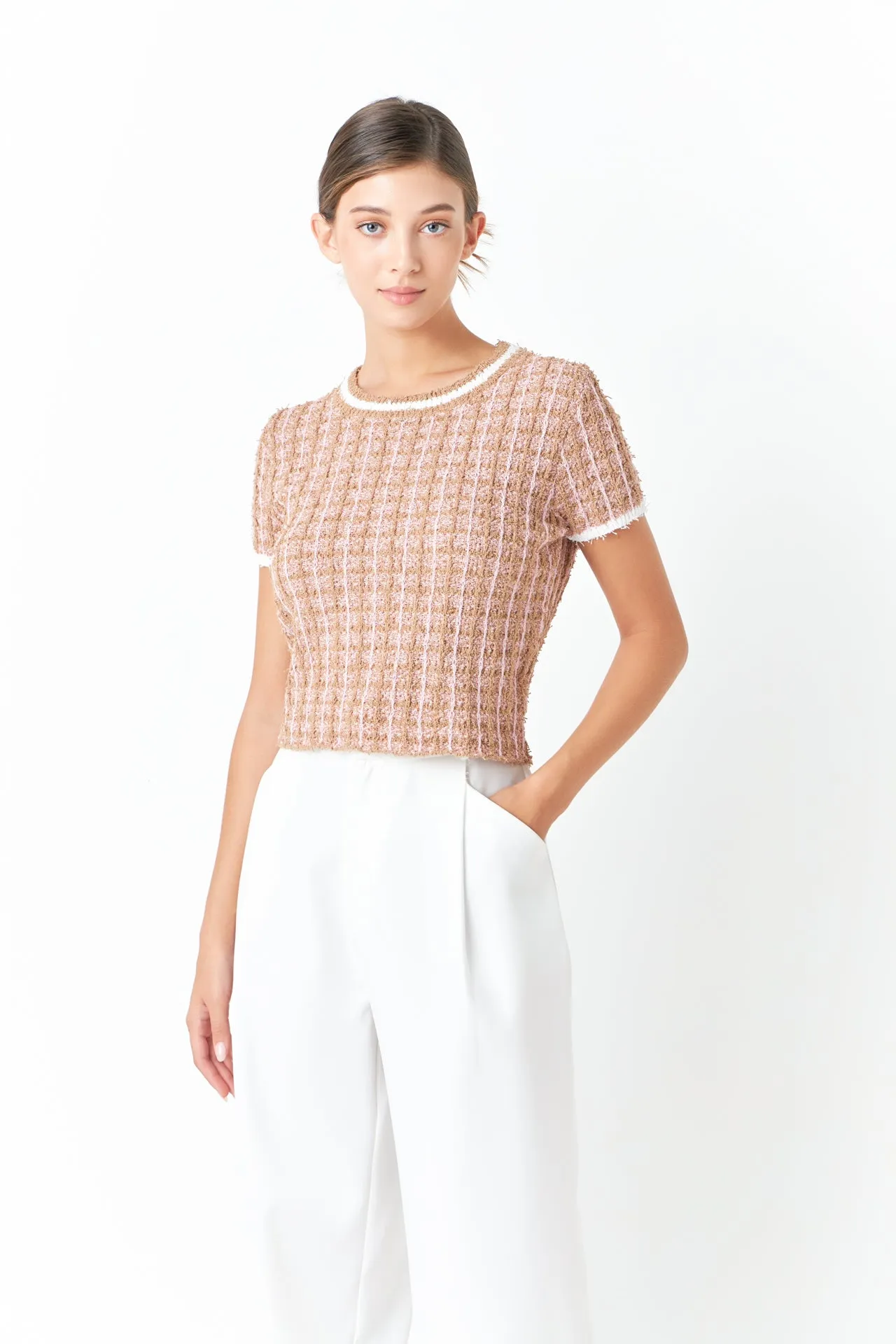 Check Knit Top sold by Endless Rose product image thumbnail 5