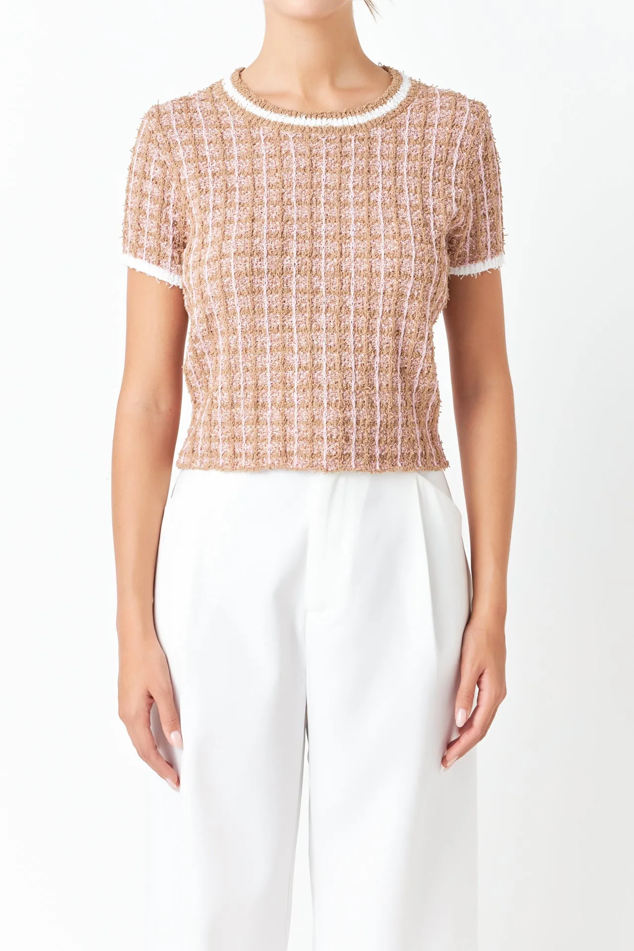 Check Knit Top sold by Endless Rose product image thumbnail 2