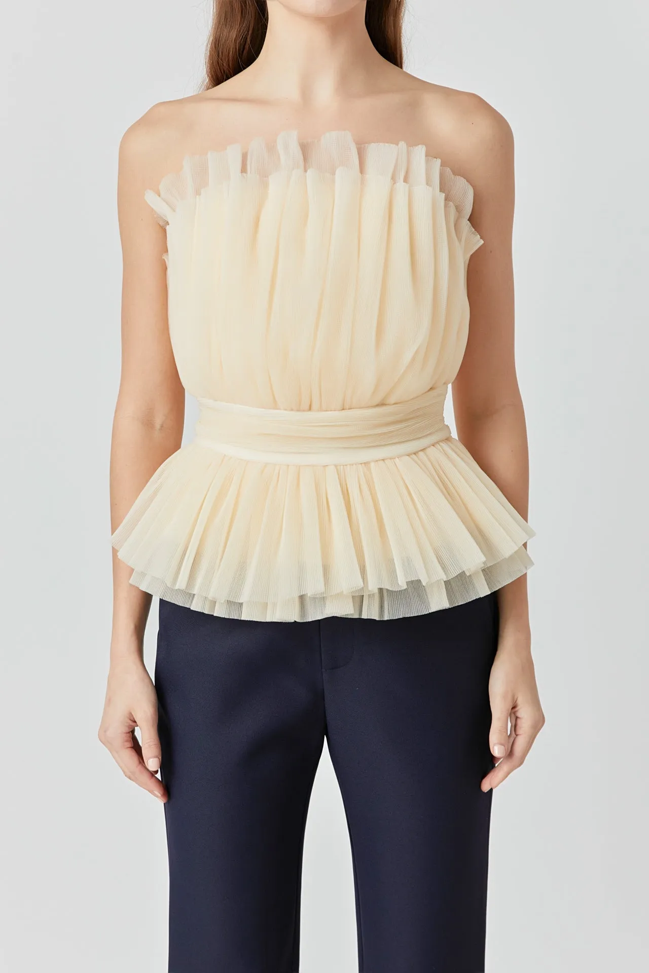 Strapless Tulle Banded Top - Final Sale sold by Endless Rose product image thumbnail 2