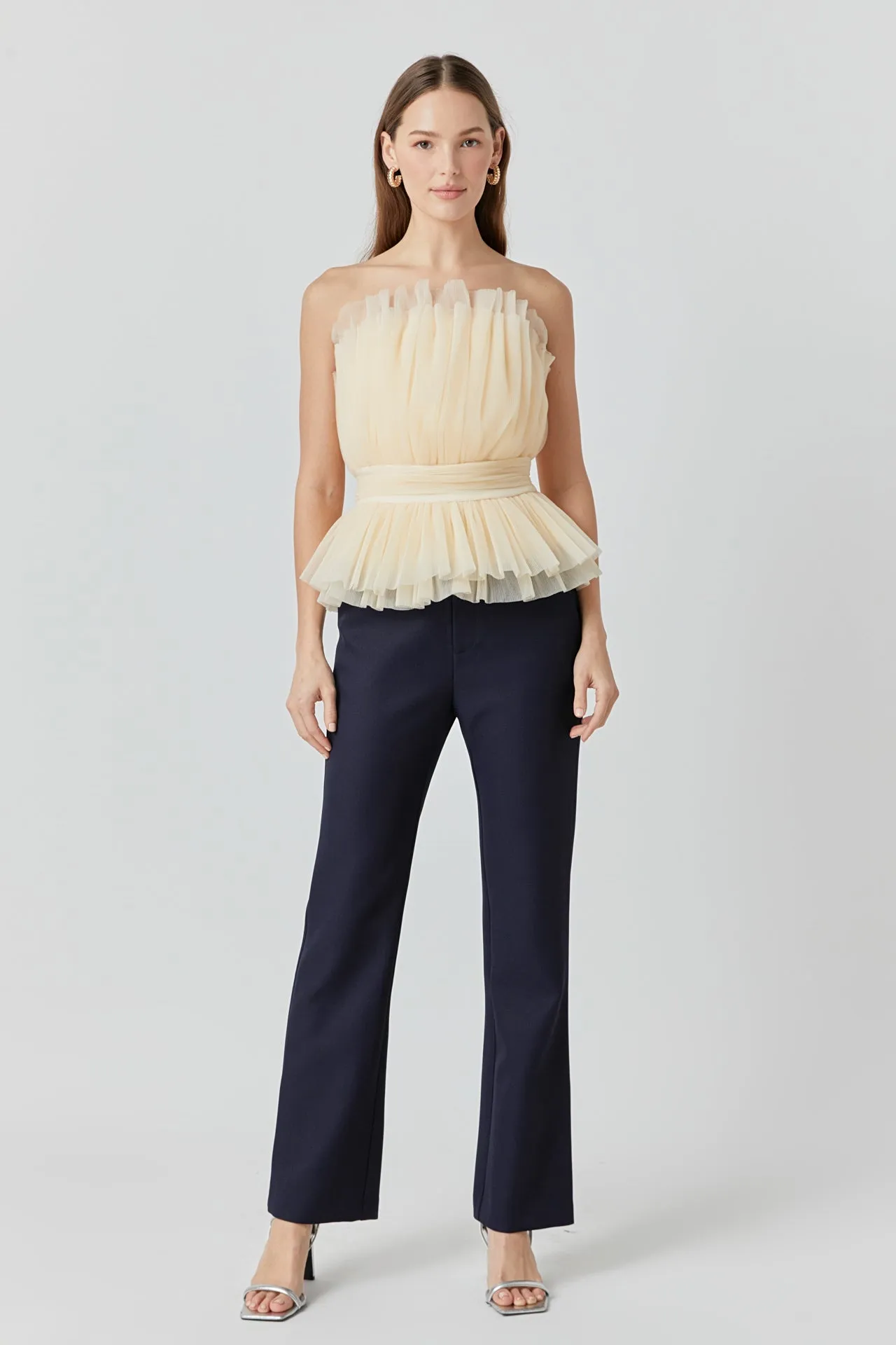 Strapless Tulle Banded Top - Final Sale sold by Endless Rose