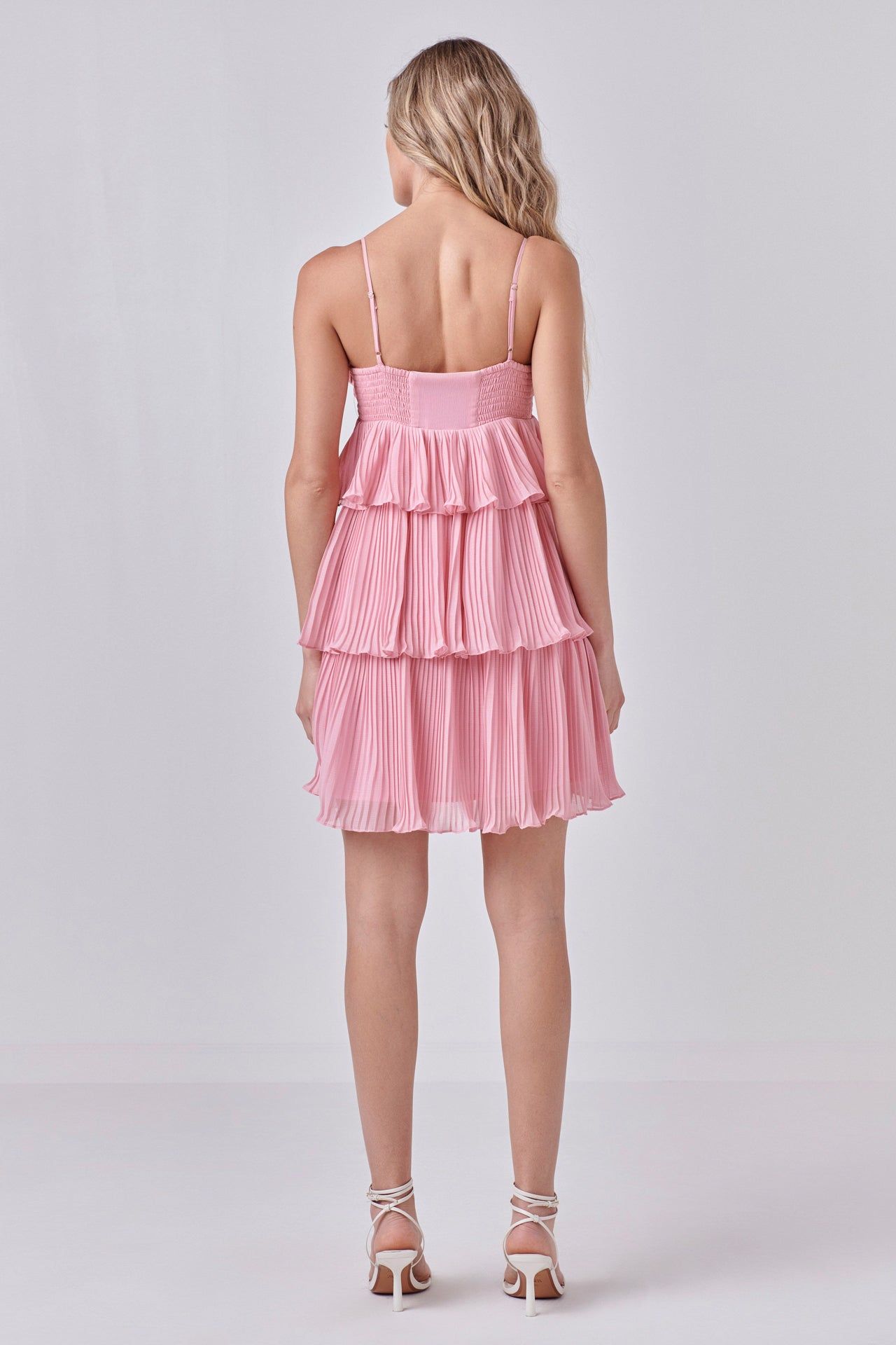 Chiffon Pleated Corset Mini Dress sold by Endless Rose product image thumbnail 4