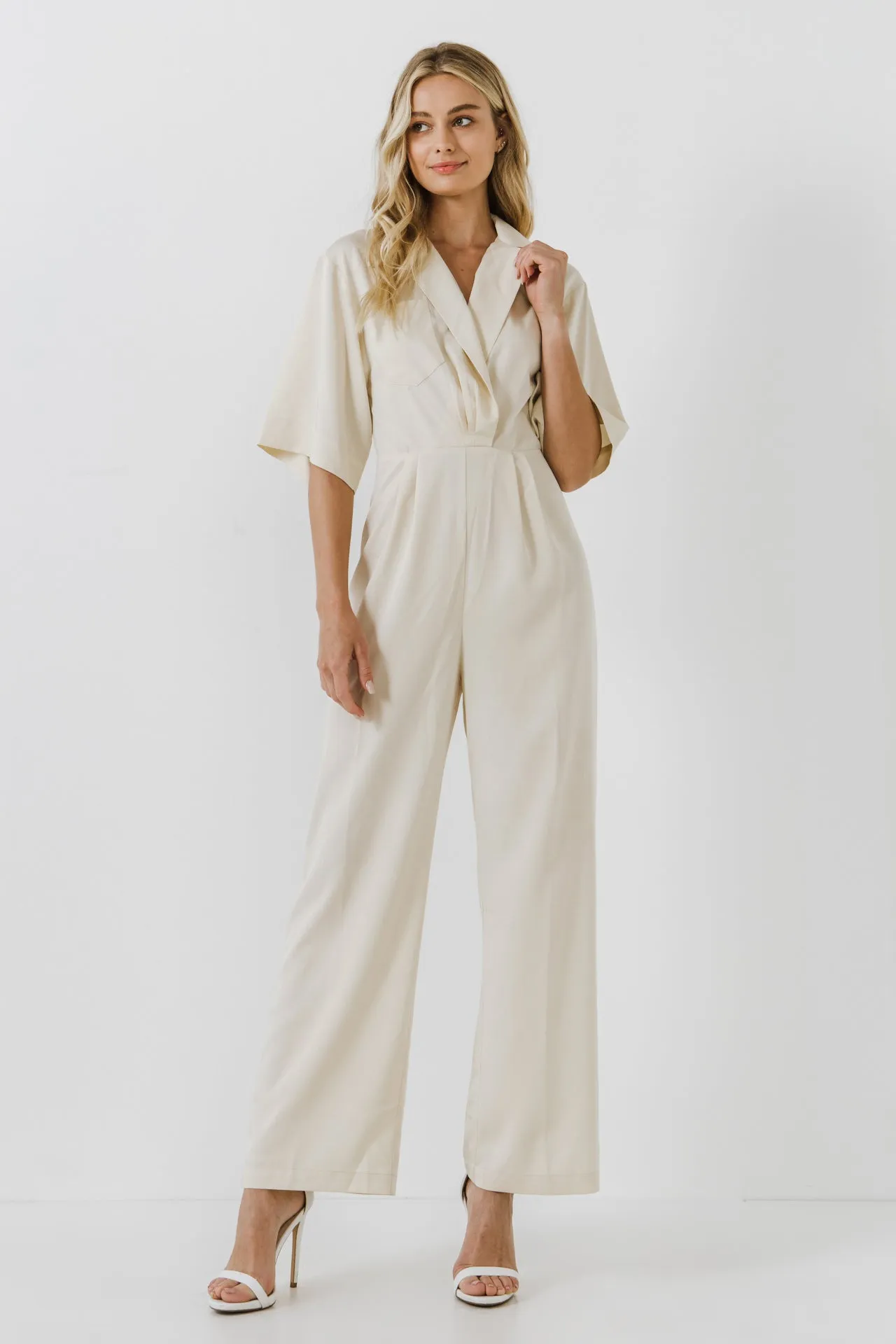 Jumpsuit with Pleated Detail sold by Endless Rose