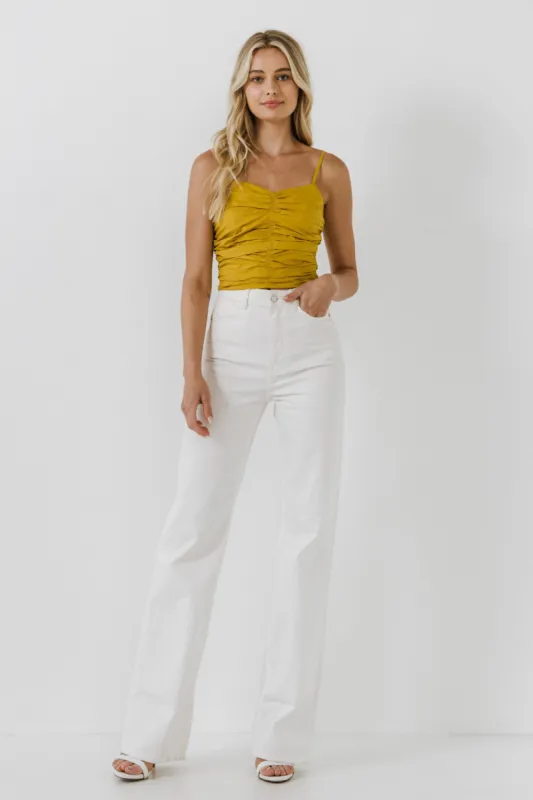 Shirring Detail Tank Top sold by Endless Rose