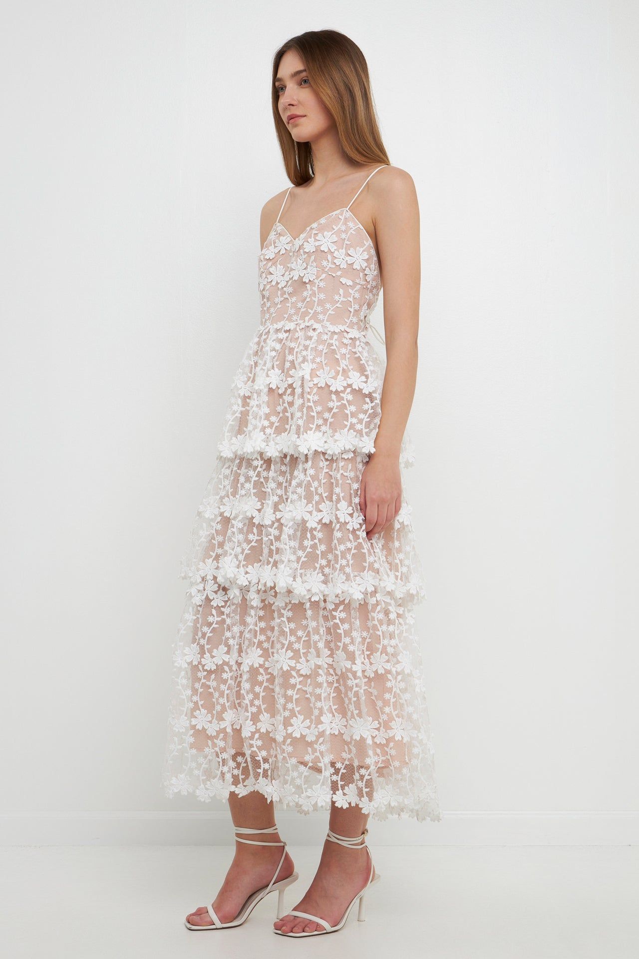 Crochet Layered Midi Dress sold by Endless Rose product image thumbnail 3