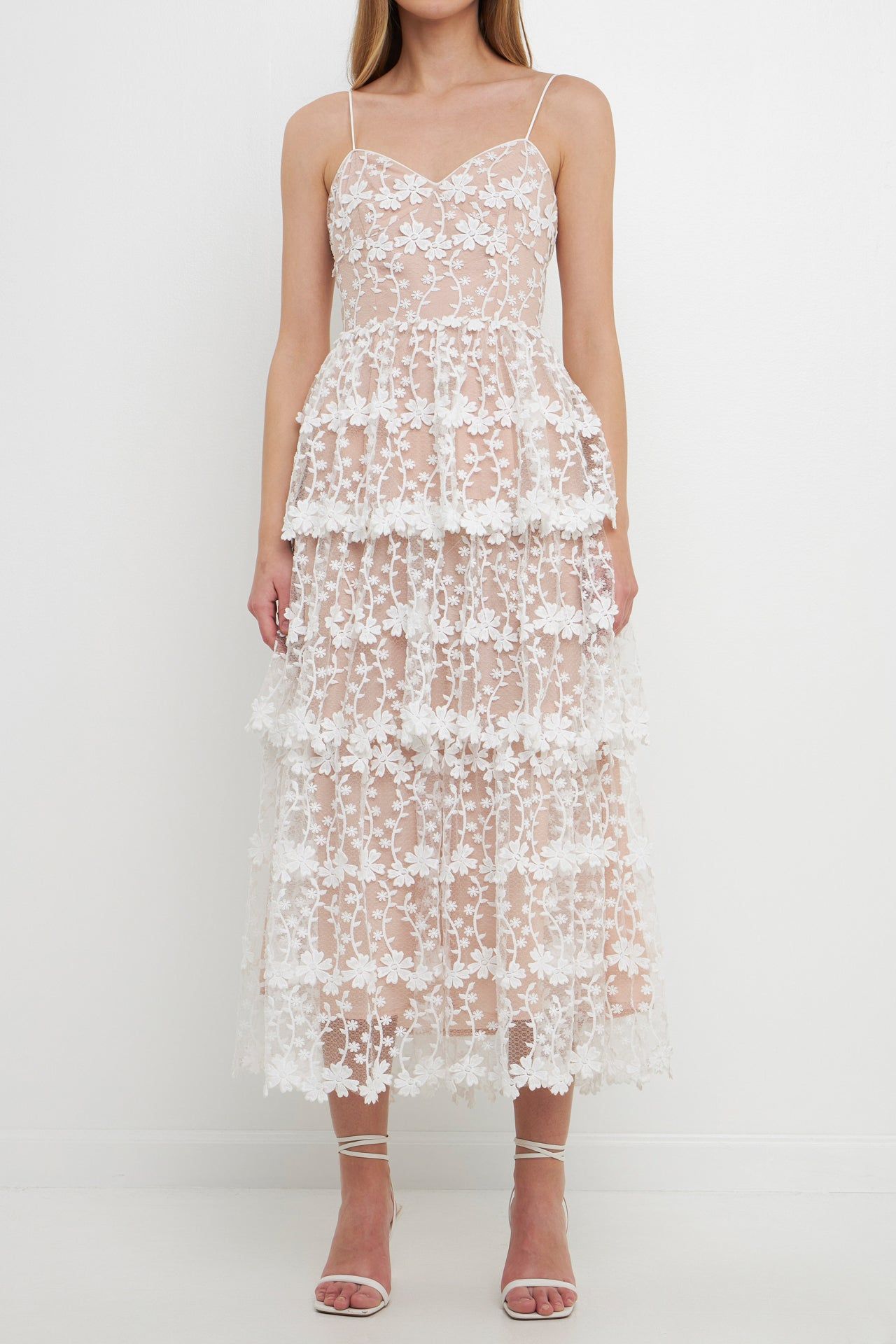 Crochet Layered Midi Dress sold by Endless Rose product image thumbnail 2