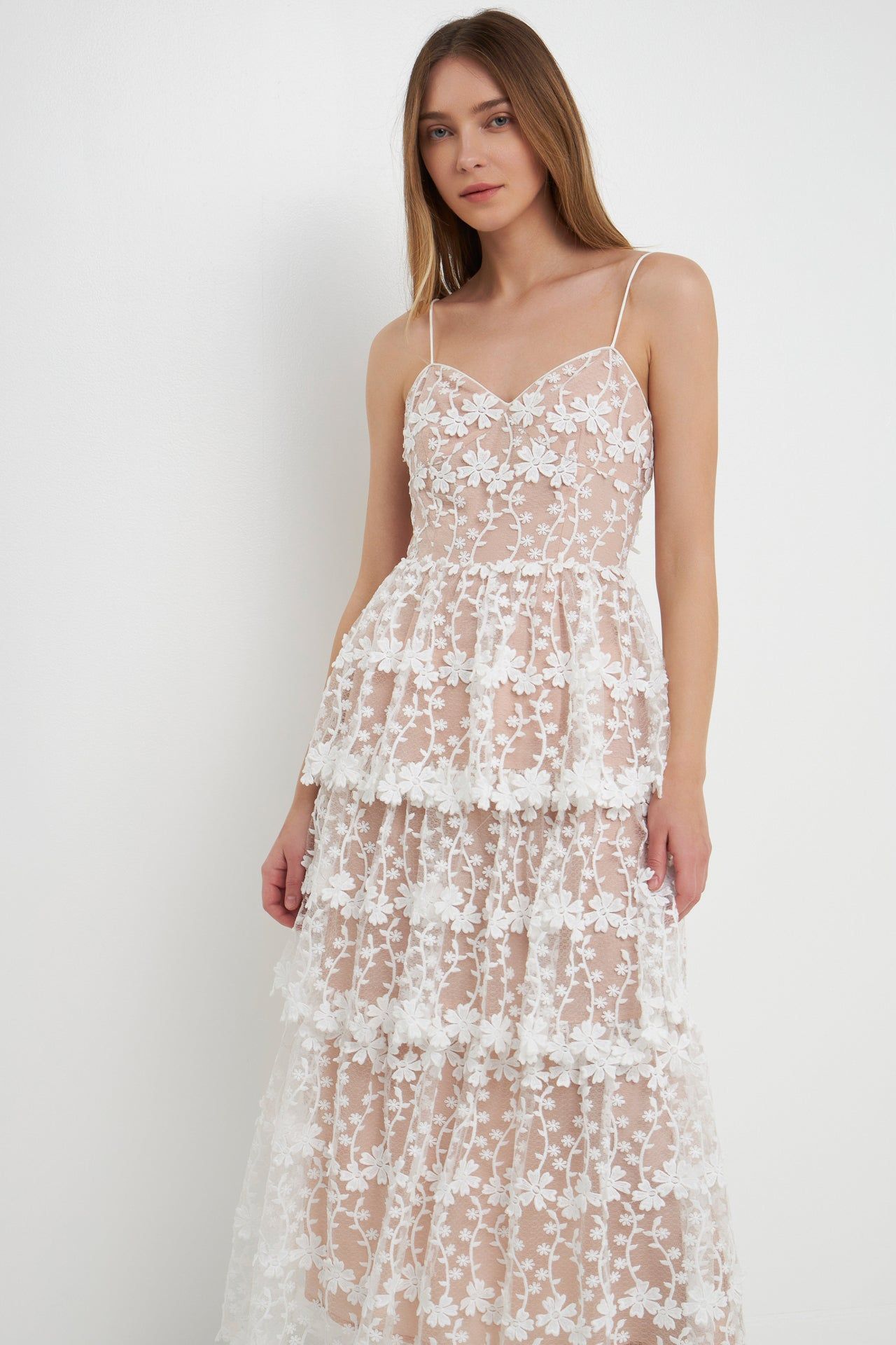 Crochet Layered Midi Dress sold by Endless Rose product image thumbnail 6