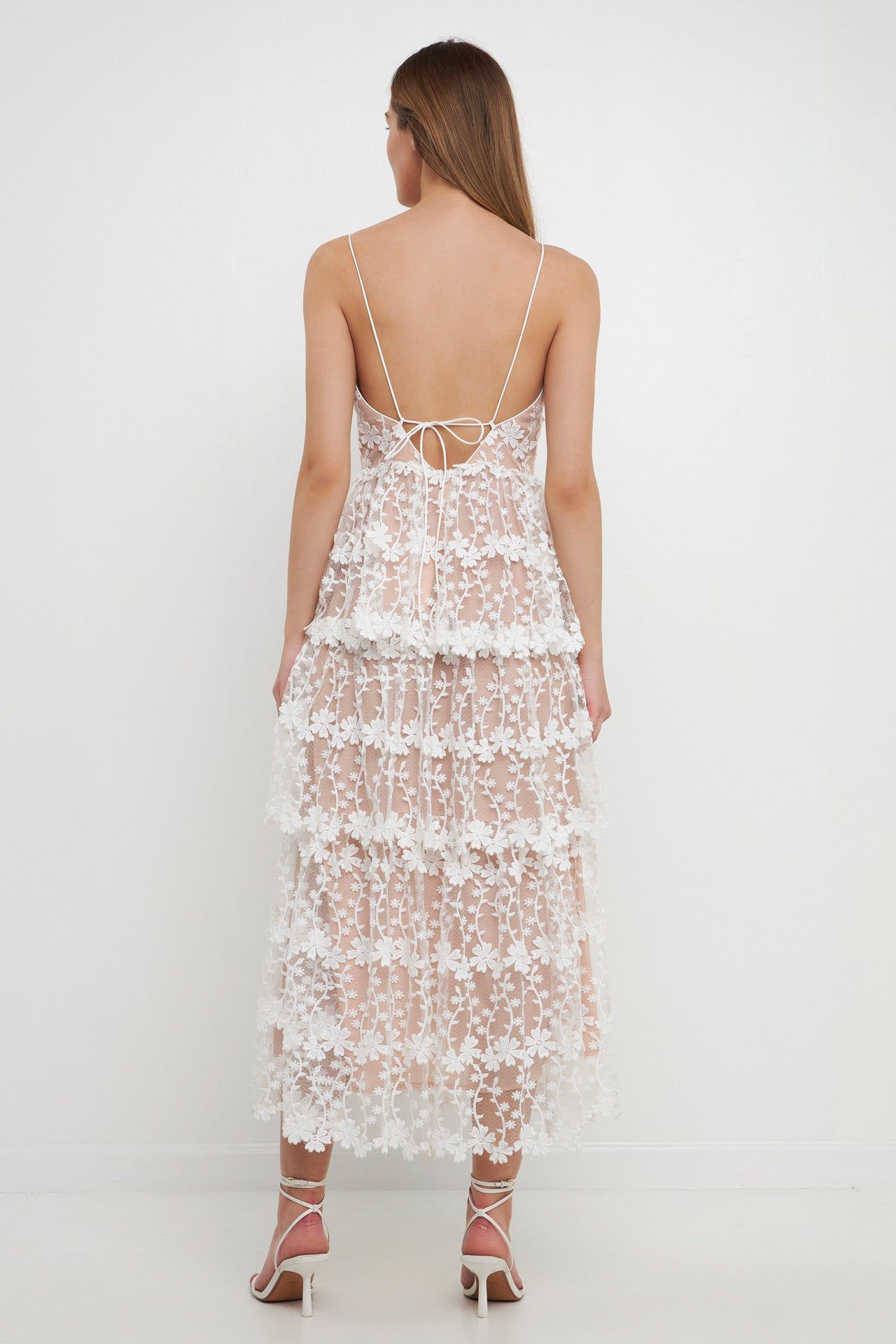Crochet Layered Midi Dress sold by Endless Rose product image thumbnail 4