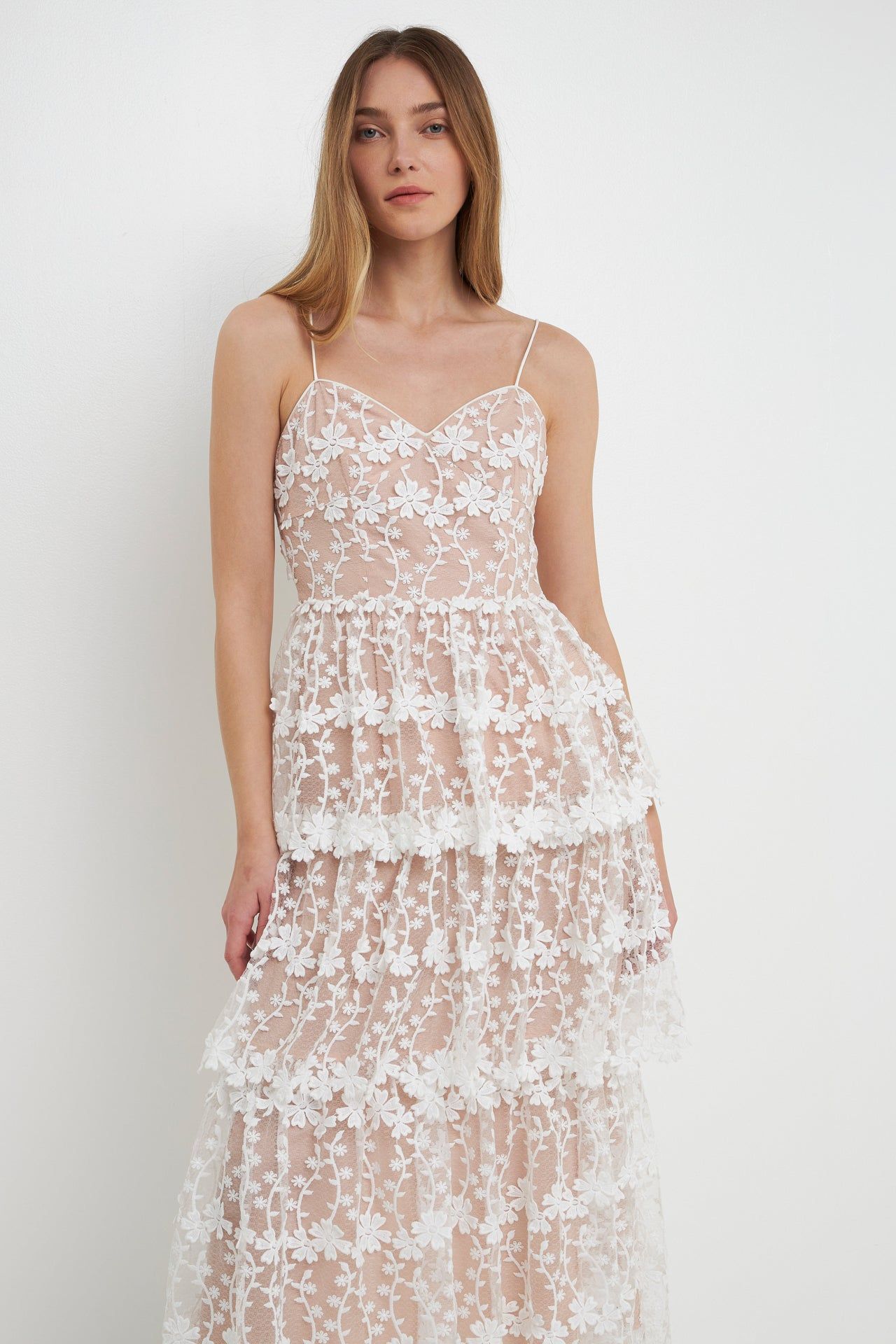 Crochet Layered Midi Dress sold by Endless Rose product image thumbnail 5