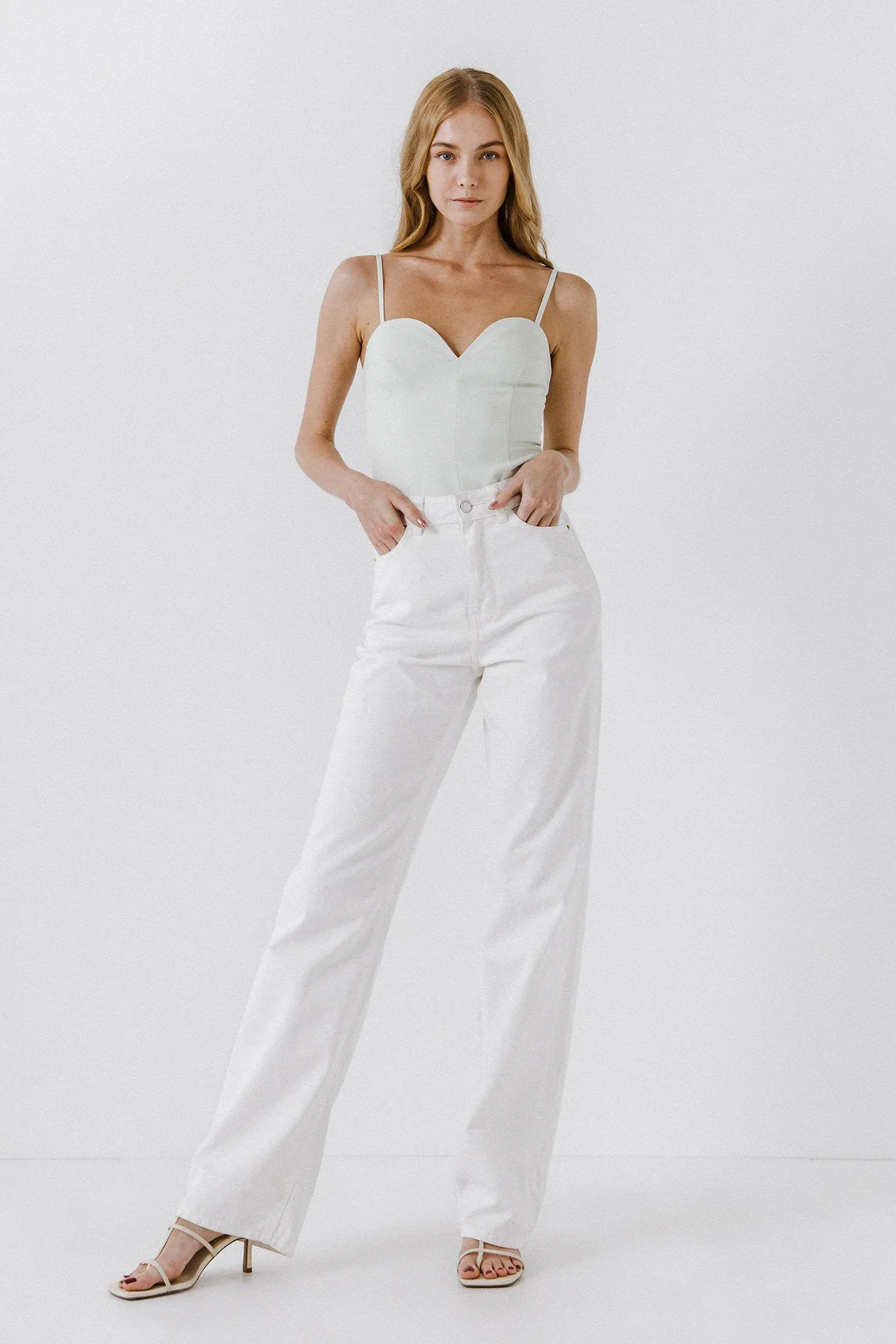 Deep V-Neck Bodysuit sold by Endless Rose