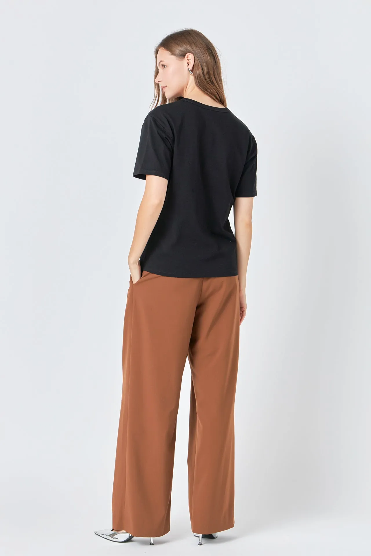 Beads Embellished Patch T-Shirt sold by Endless Rose product image thumbnail 4