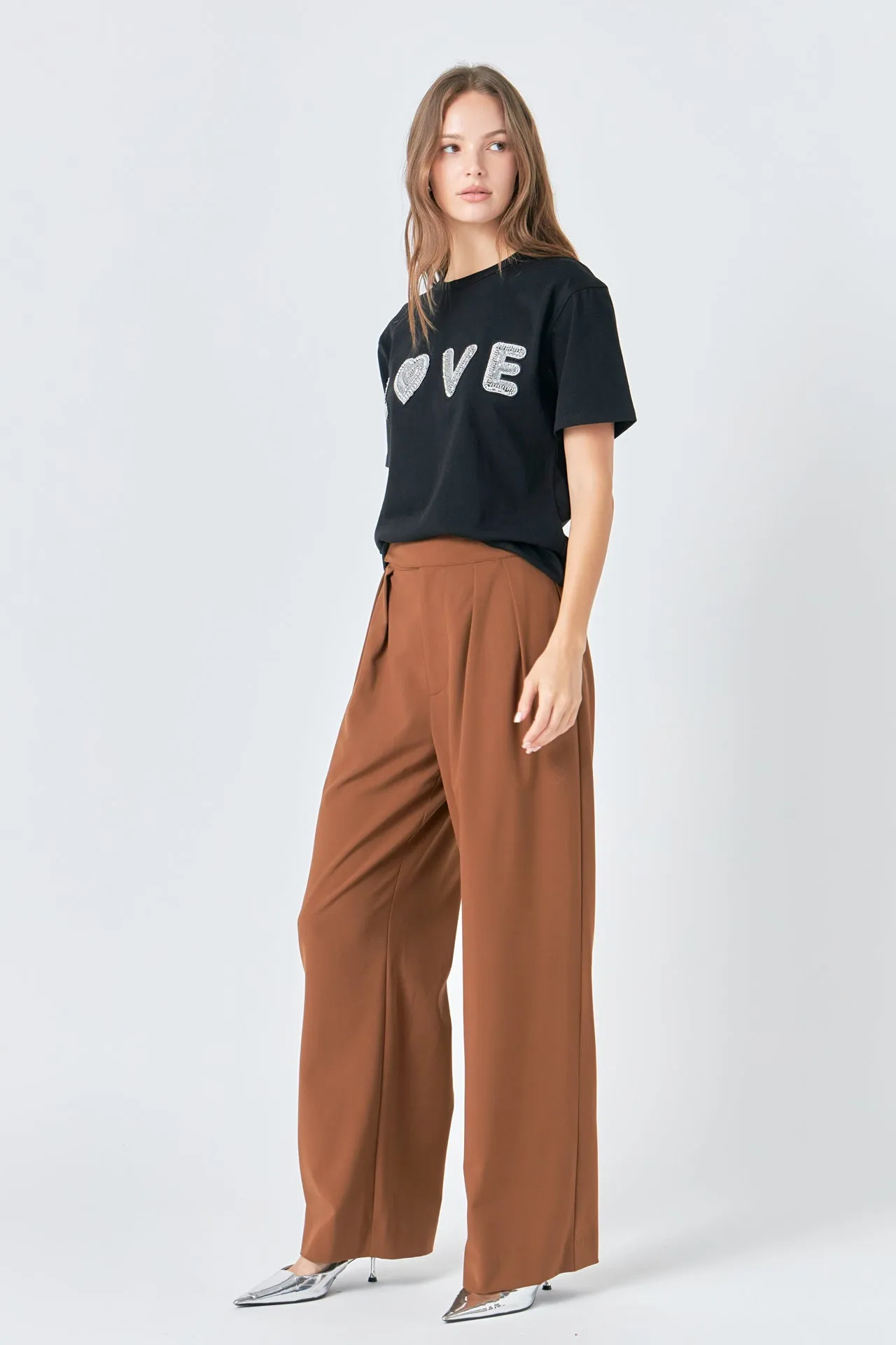 Beads Embellished Patch T-Shirt sold by Endless Rose product image thumbnail 3