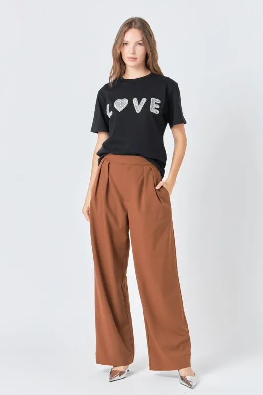 Beads Embellished Patch T-Shirt sold by Endless Rose