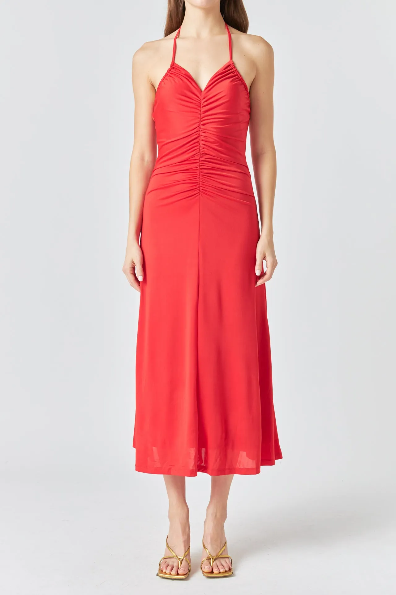 Halter Ruched Maxi Dress sold by Endless Rose product image thumbnail 2