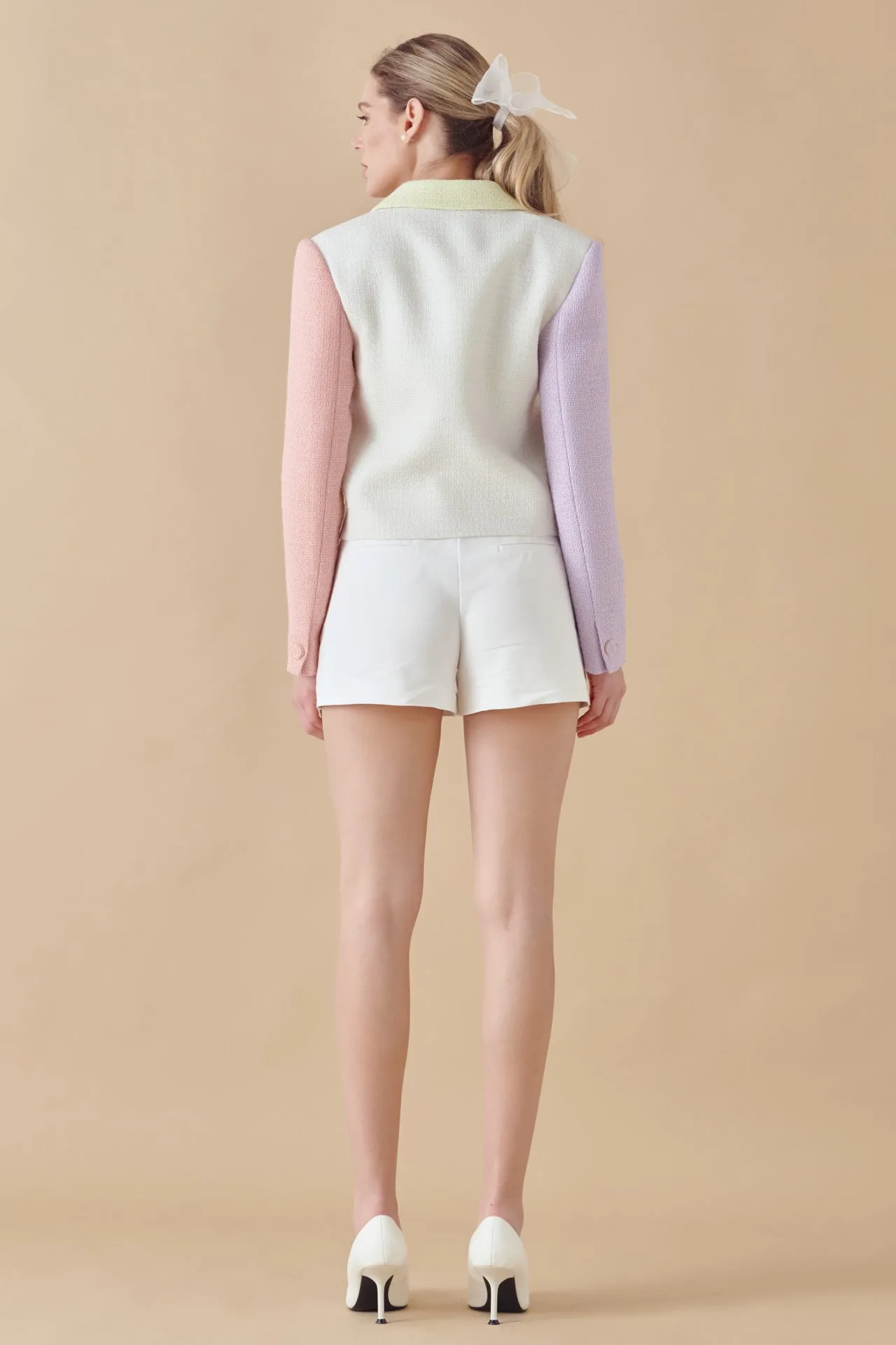 Cropped Color Block Blazer sold by Endless Rose product image thumbnail 4