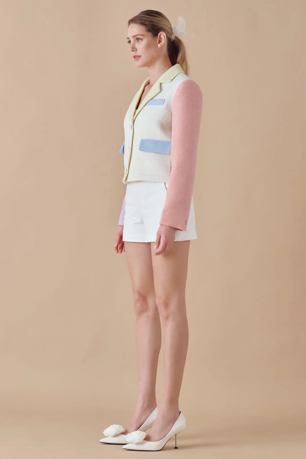 Cropped Color Block Blazer sold by Endless Rose product image thumbnail 3