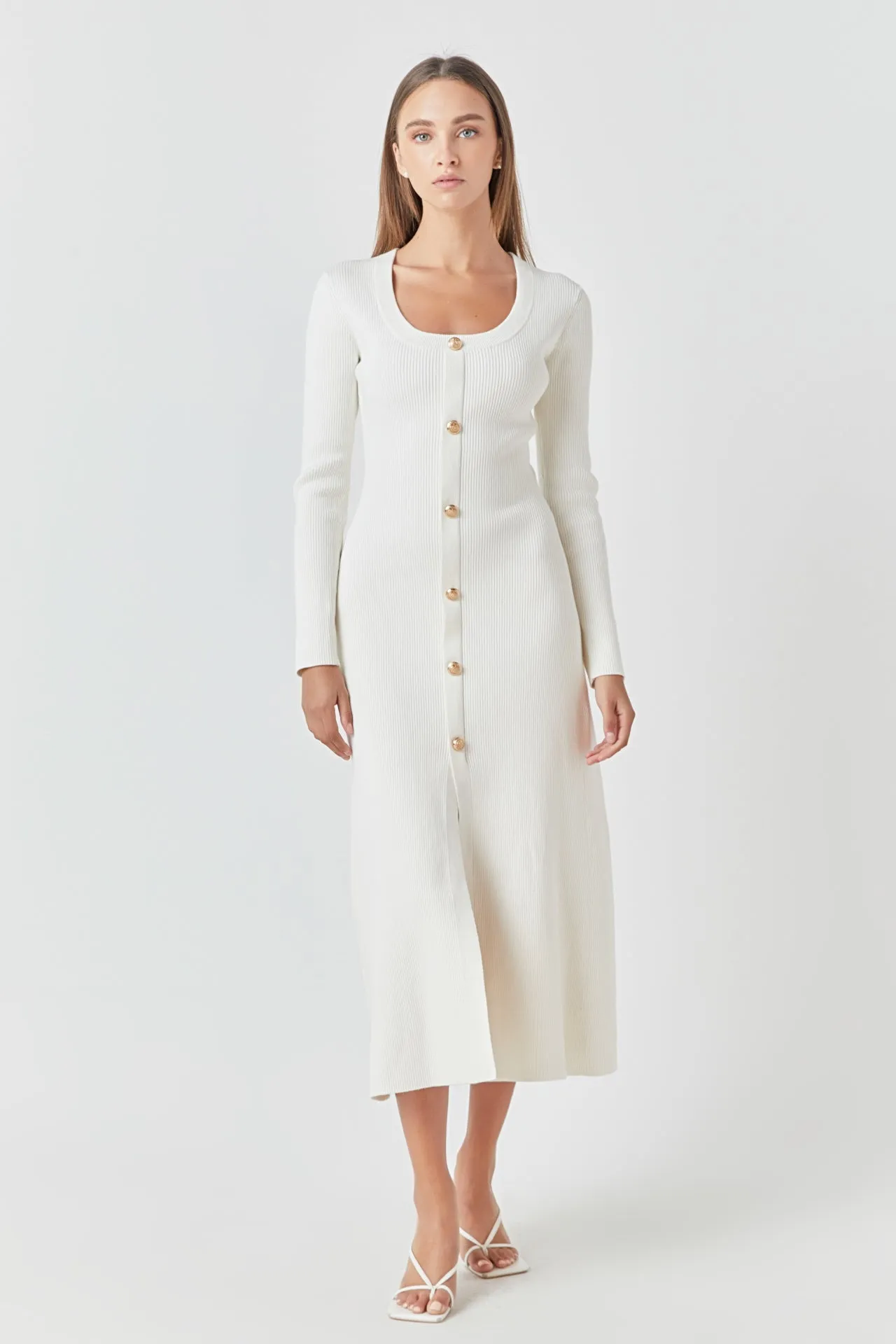 Premium Button-Down Maxi Dress sold by Endless Rose