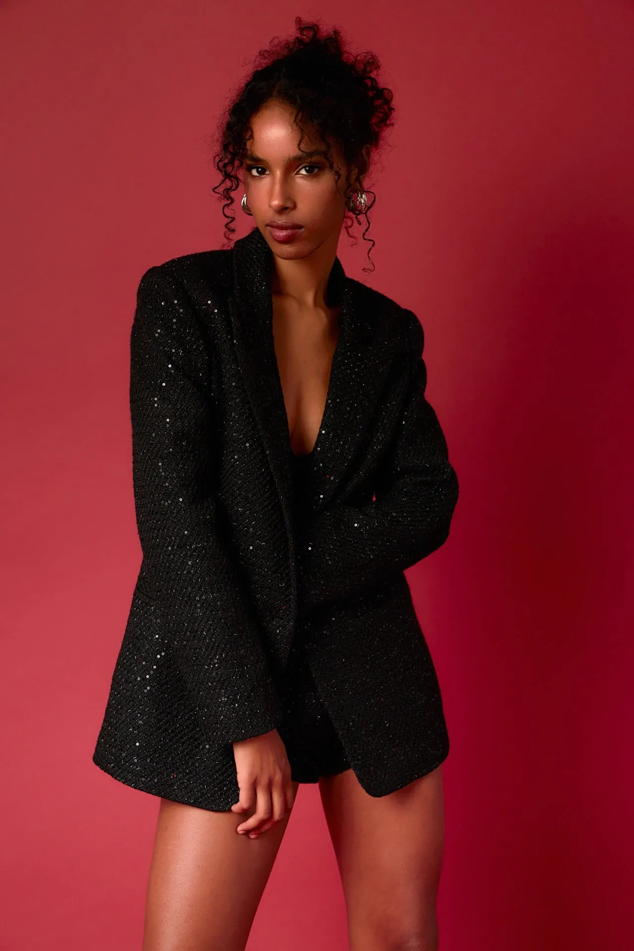 Tweed Sequins Blazer sold by Endless Rose