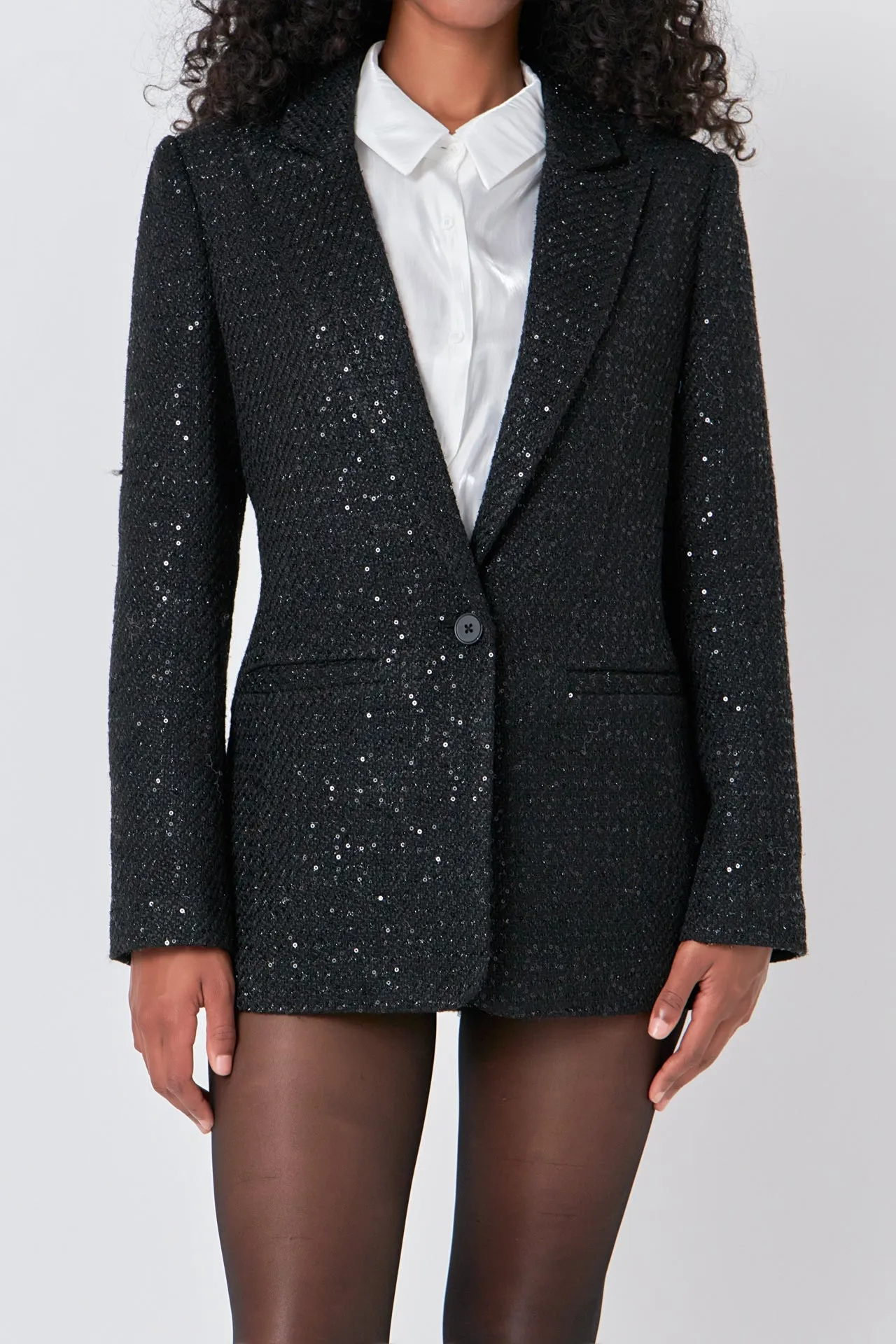 Tweed Sequins Blazer sold by Endless Rose product image thumbnail 3