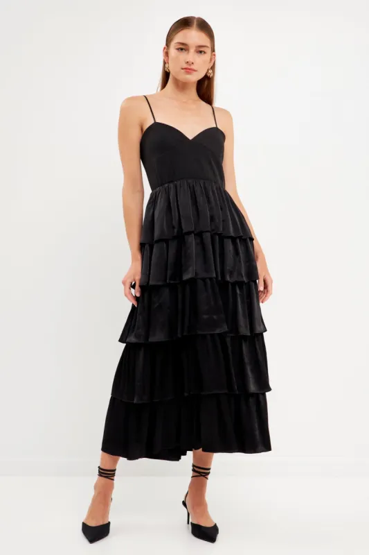 Mixed Media Maxi Dress sold by Endless Rose