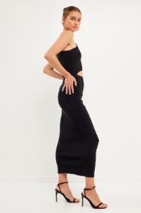 One Shoulder Cutout Maxi Dress sold by Endless Rose