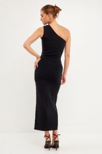 One Shoulder Cutout Maxi Dress sold by Endless Rose
