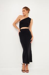 One Shoulder Cutout Maxi Dress sold by Endless Rose