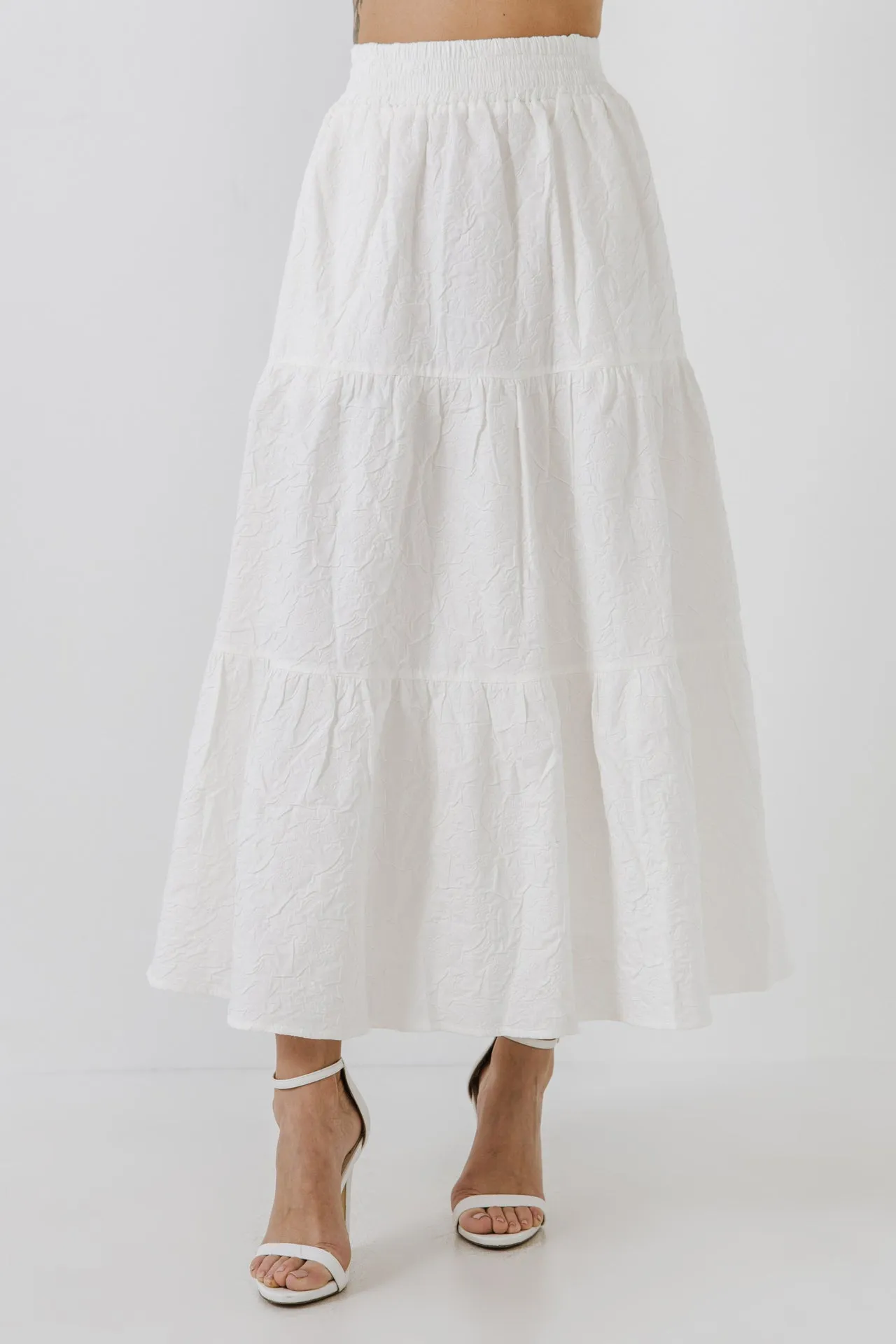 Floral Textured Maxi Skirt sold by Endless Rose product image thumbnail 2