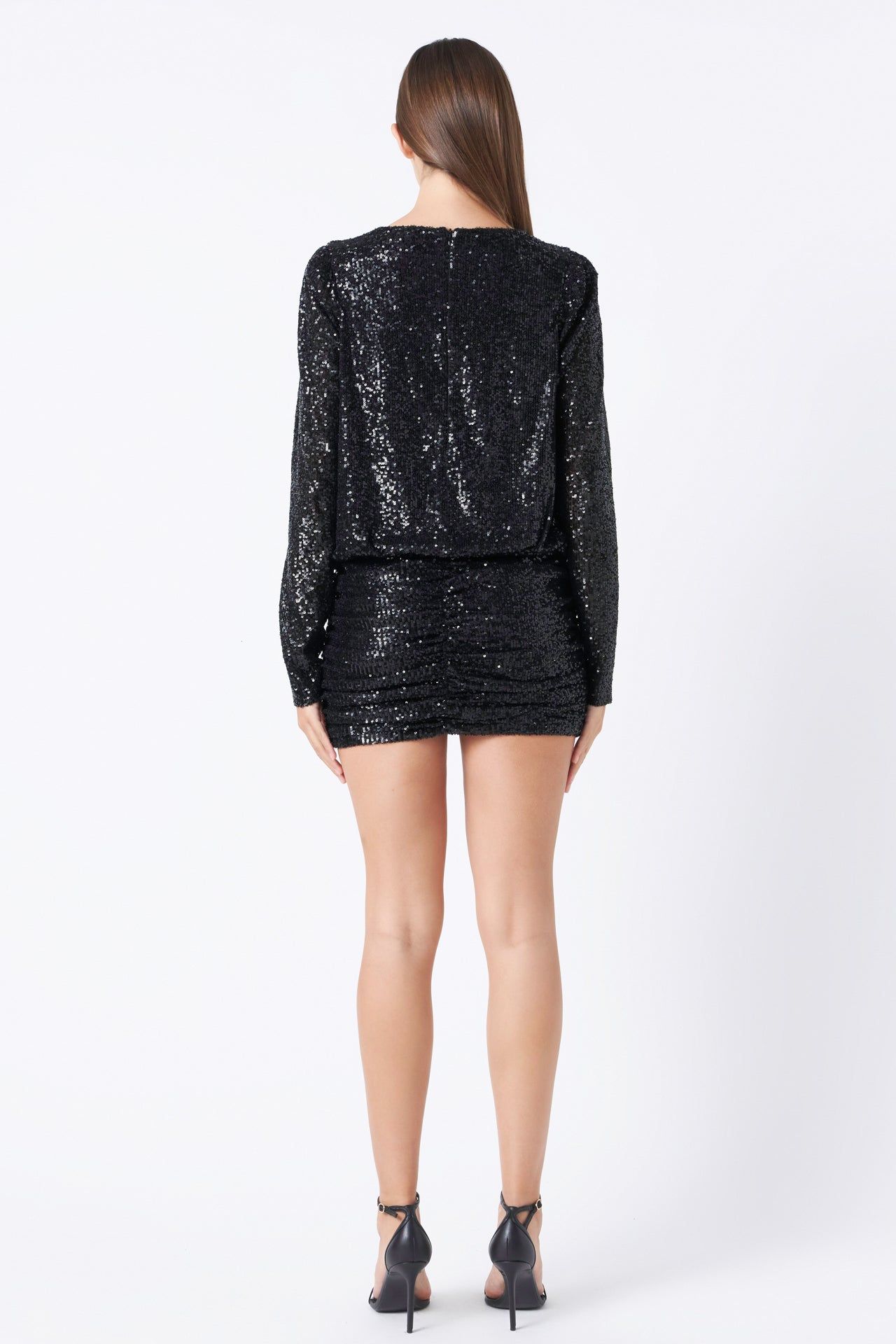 Ruched Sequin Mini Dress sold by Endless Rose product image thumbnail 4