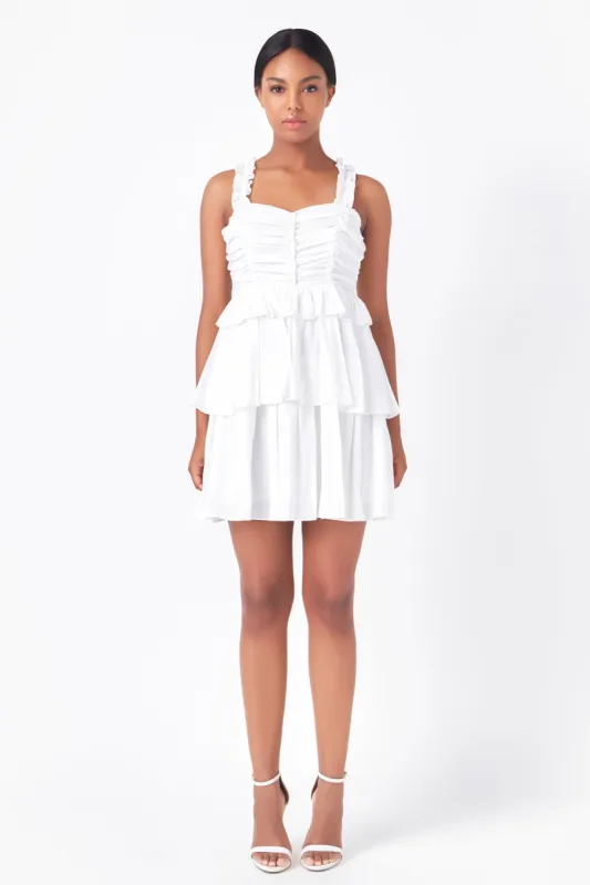 Corset Ruched Tiered Mini sold by Endless Rose