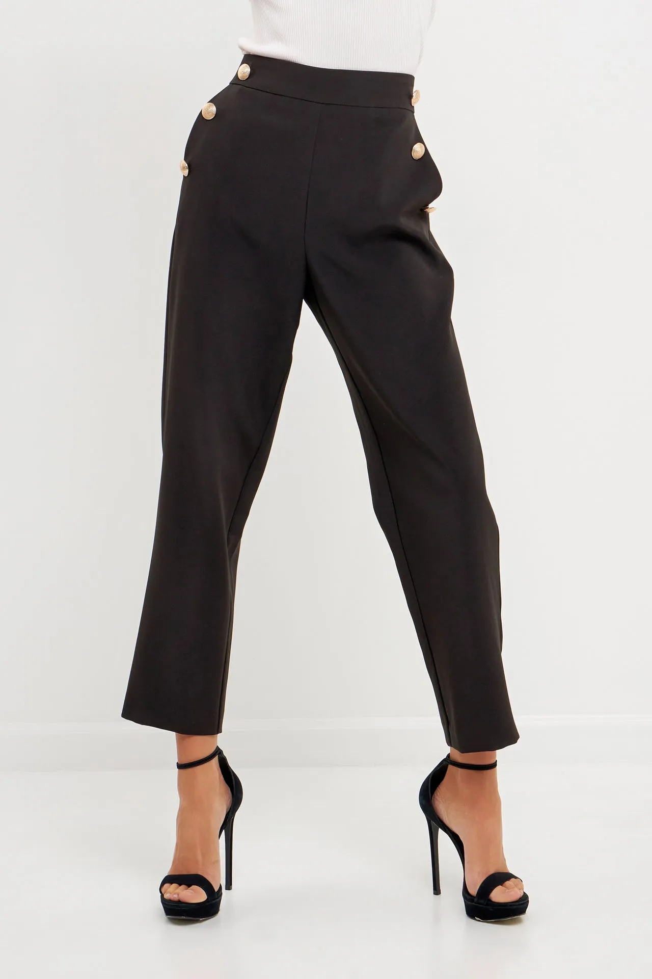 High Waisted Buttoned Trousers sold by Endless Rose product image thumbnail 5
