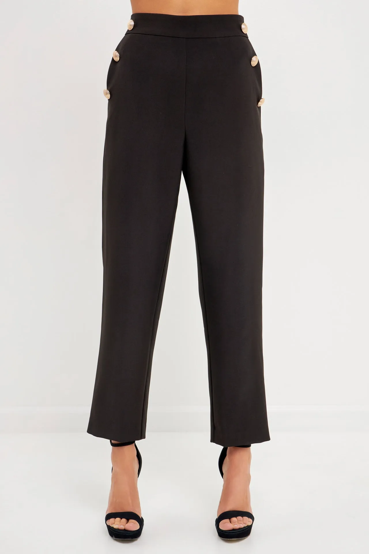 High Waisted Buttoned Trousers sold by Endless Rose product image thumbnail 2