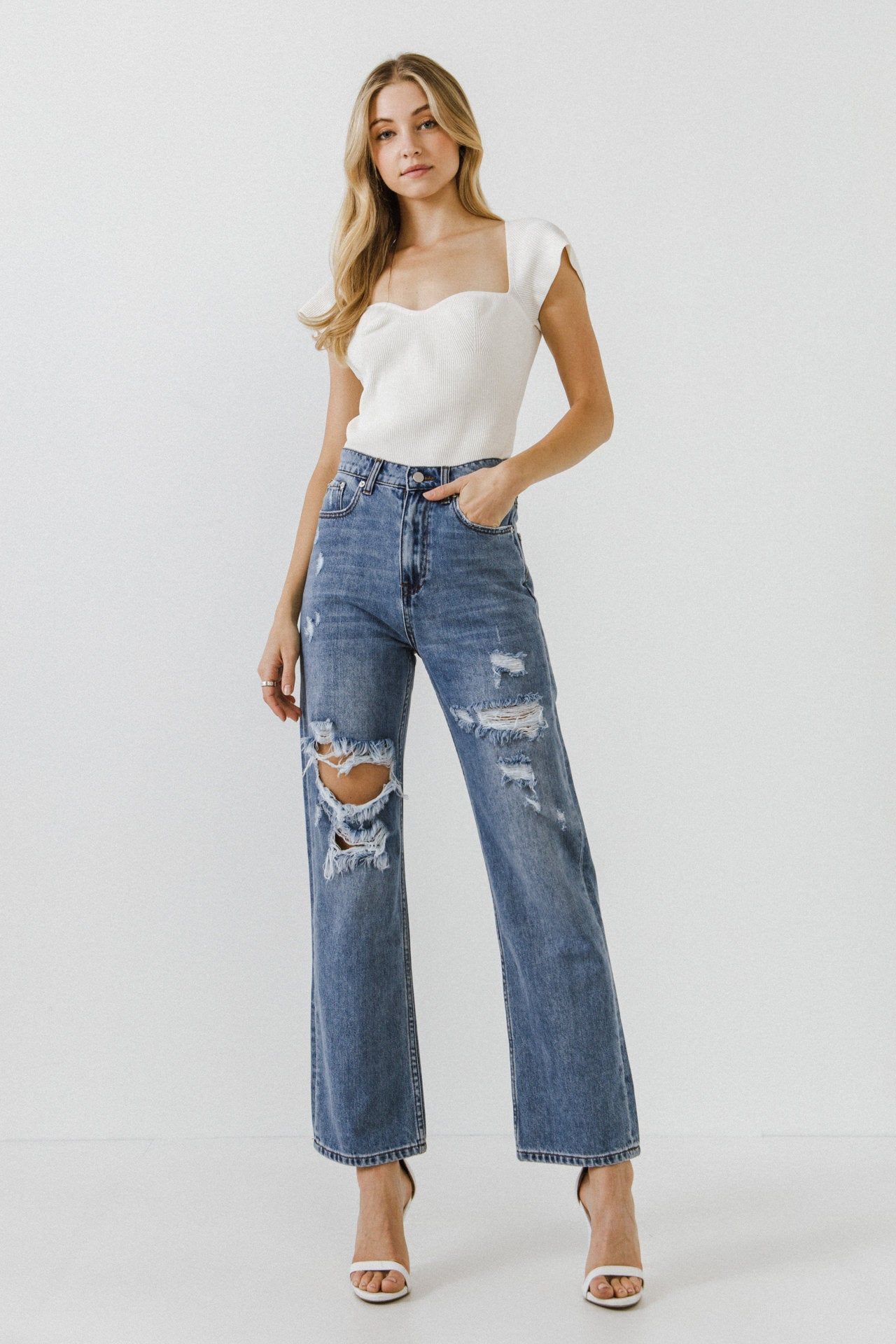 Sweetheart Short Sleeve Top sold by Endless Rose