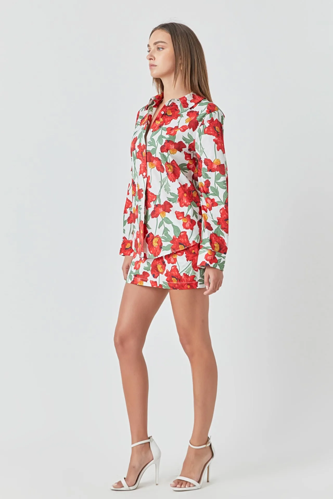 Floral Print Cotton Shirt sold by Endless Rose product image thumbnail 3