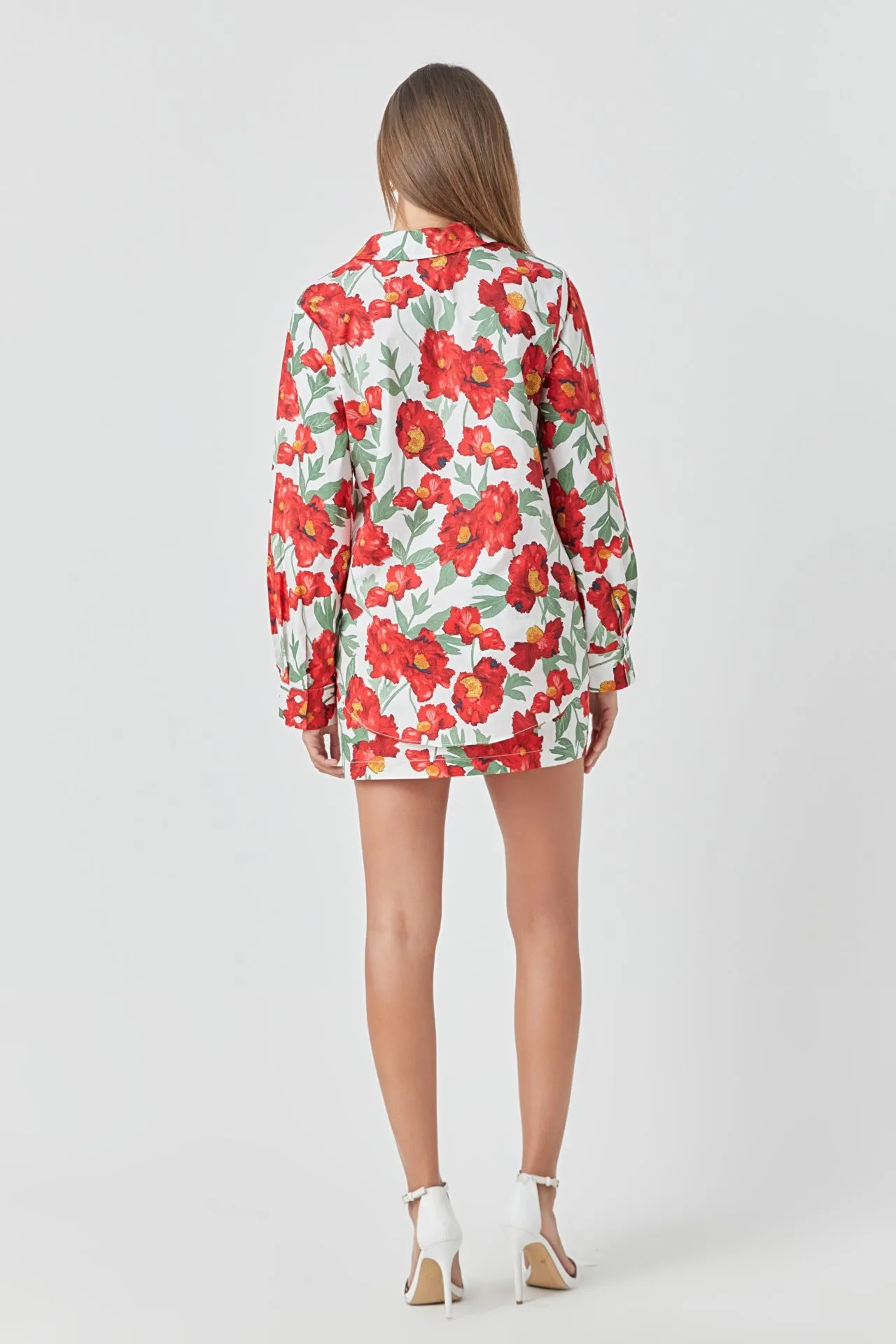 Floral Print Cotton Shirt sold by Endless Rose product image thumbnail 4