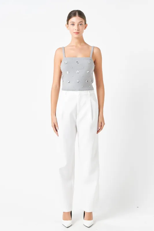 Sequin Embellished Knit Crop Top sold by Endless Rose