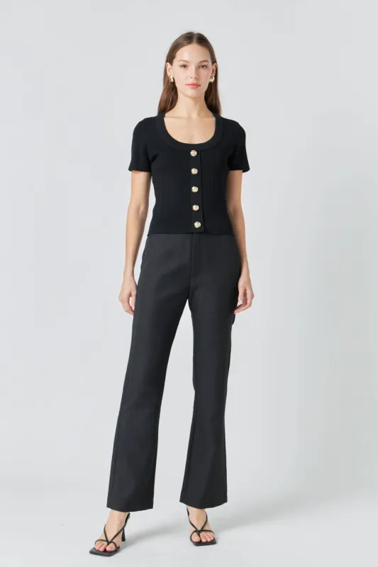 Shank Button Knit Top sold by Endless Rose