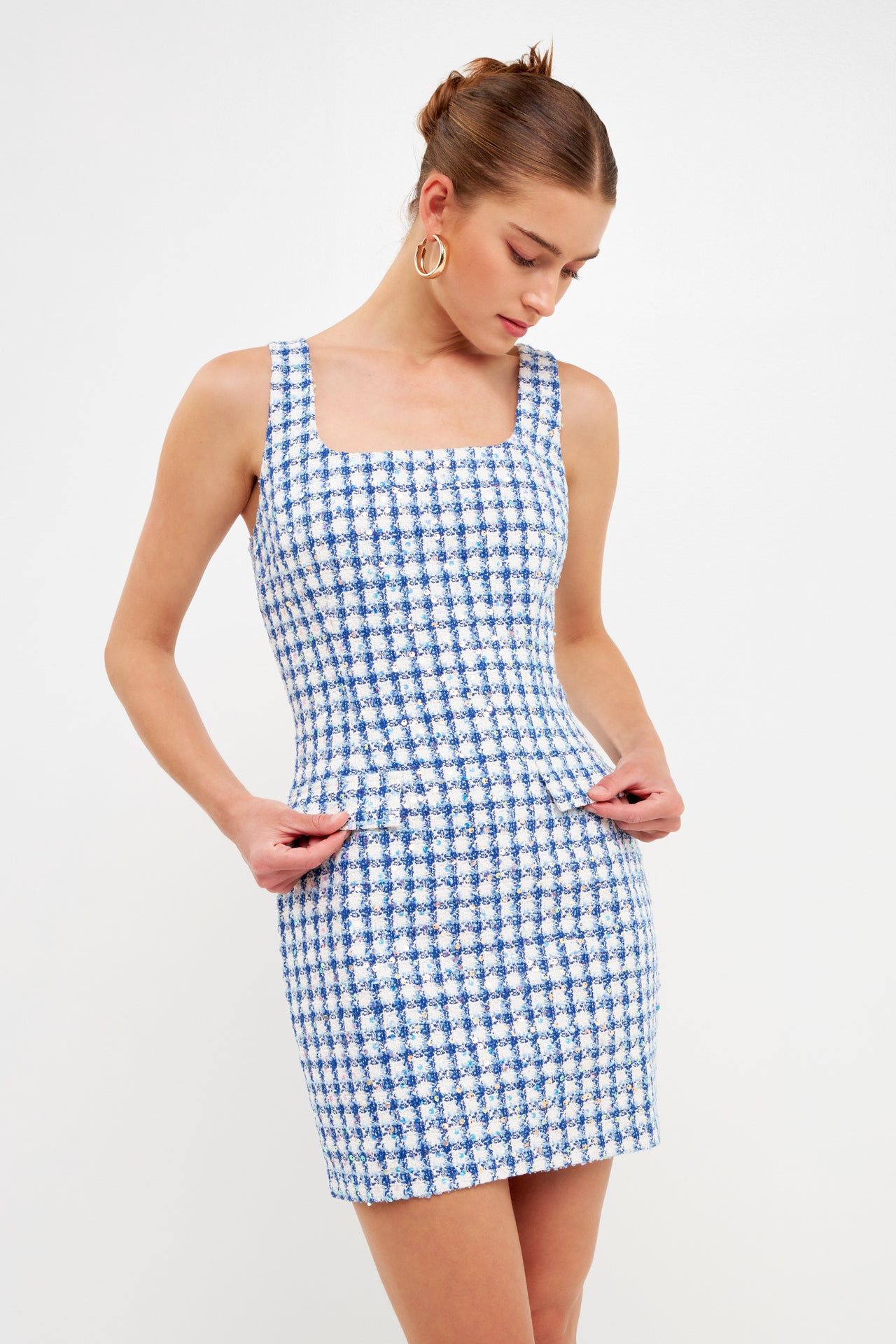 Sequins with Tweed Mini Dress sold by Endless Rose product image thumbnail 5