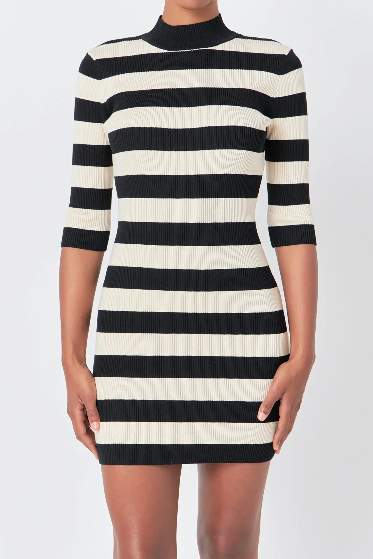 Striped Knit Mini Dress sold by Endless Rose product image thumbnail 2