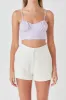 Corset Ruched Linen Top sold by Endless Rose
