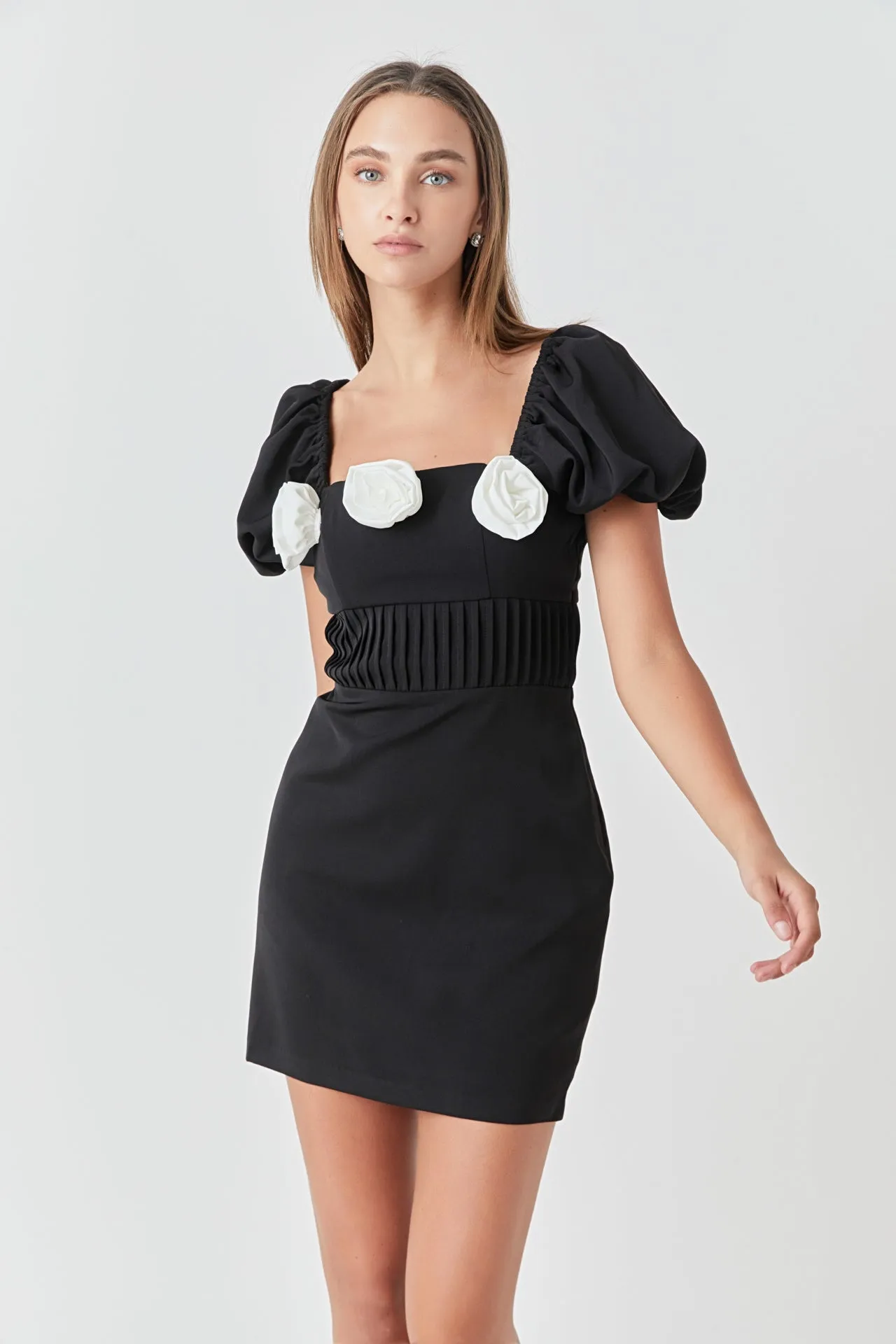 Corsage Puff Sleeve Mini Dress sold by Endless Rose product image thumbnail 5