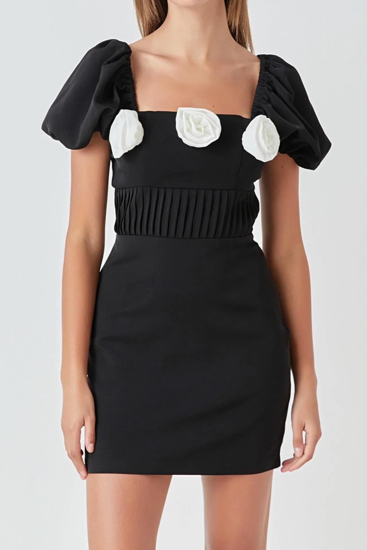 Corsage Puff Sleeve Mini Dress sold by Endless Rose product image thumbnail 2