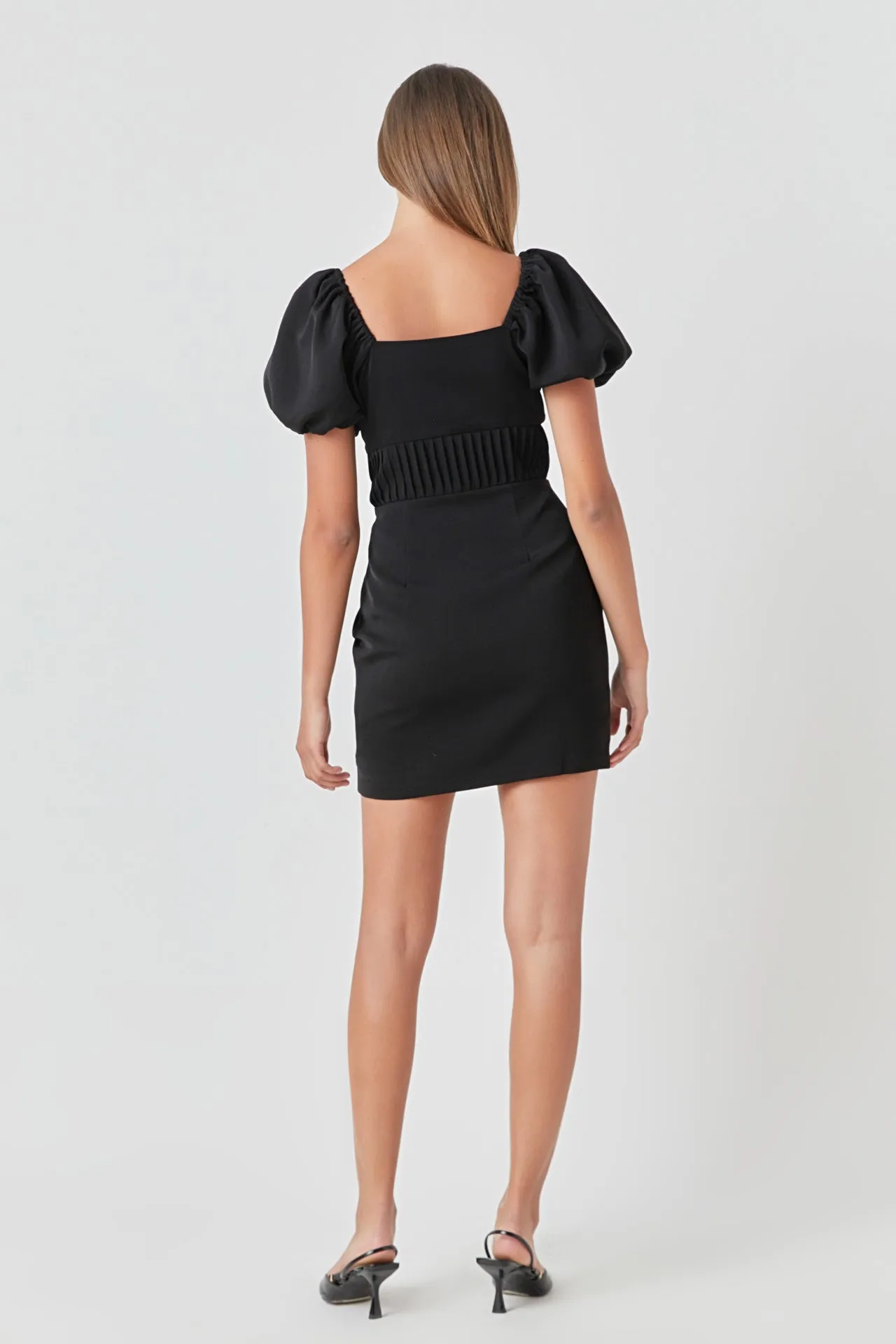 Corsage Puff Sleeve Mini Dress sold by Endless Rose product image thumbnail 4