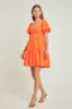 Classic Sweetheart Tiered Mini with Puff Sleeves - Final Sale sold by Endless Rose