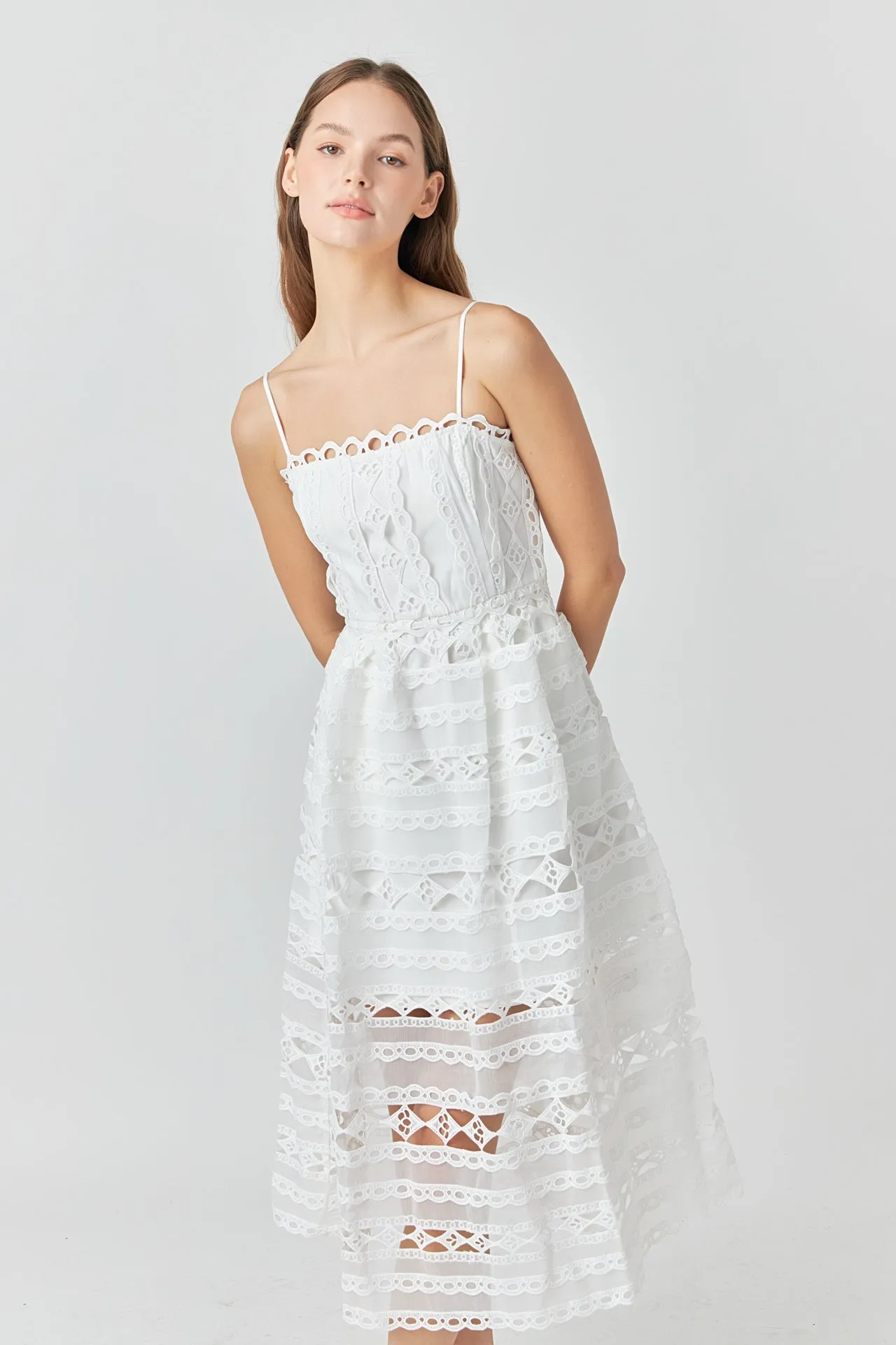 Combination Lace Spaghetti Strap Midi sold by Endless Rose product image thumbnail 5