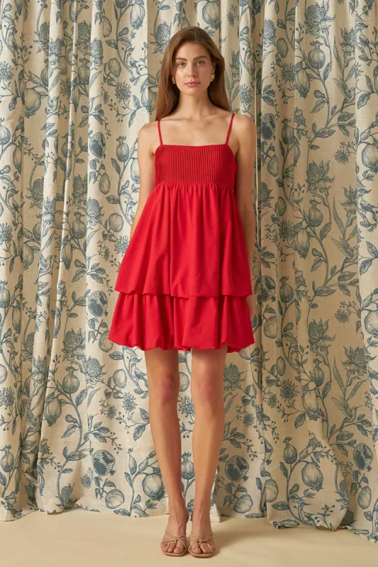 Double Blouson Mini Dress sold by Endless Rose