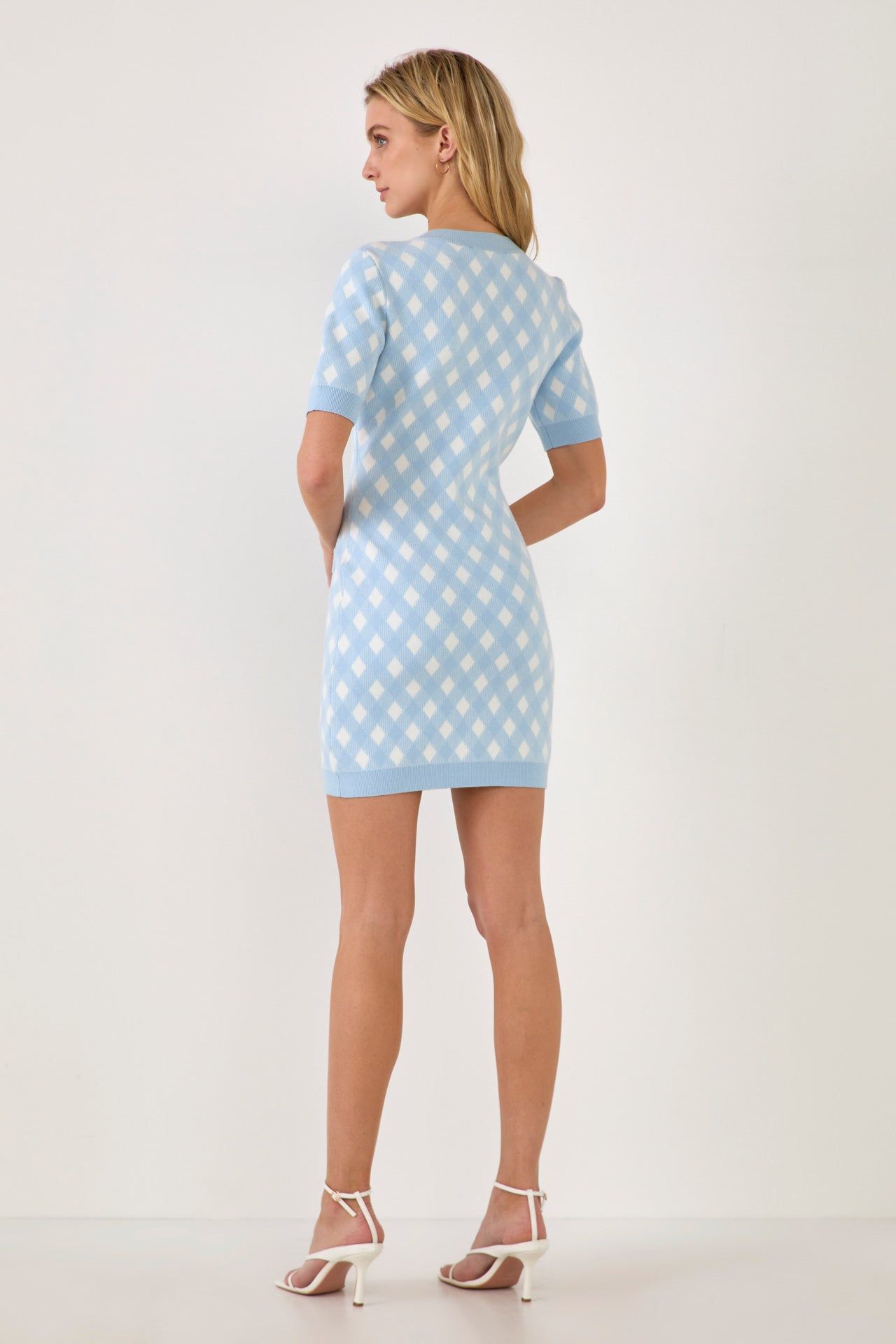 Short Sleeve Gingham Dress sold by Endless Rose product image thumbnail 9